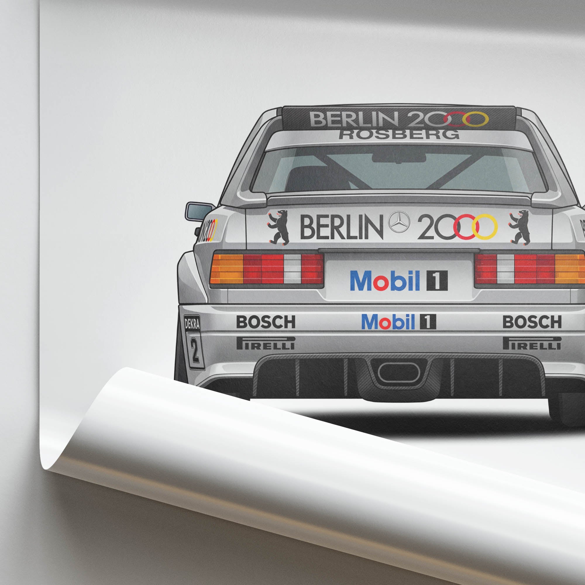 1991 Mercedes-Benz 190E 2 5 16 Evo II DTM – Car Print