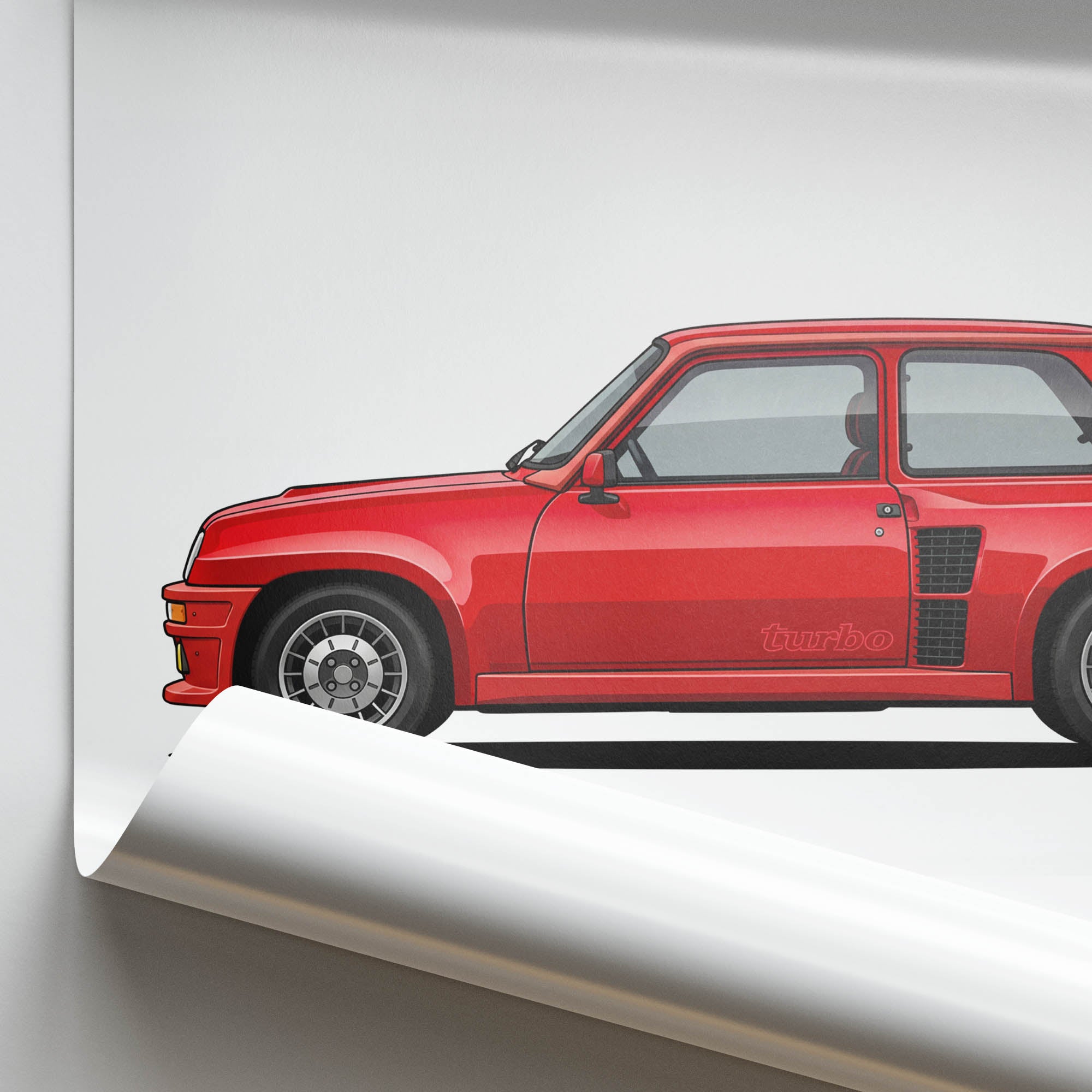 1980 Renault 5 Turbo – Car Print (Side)