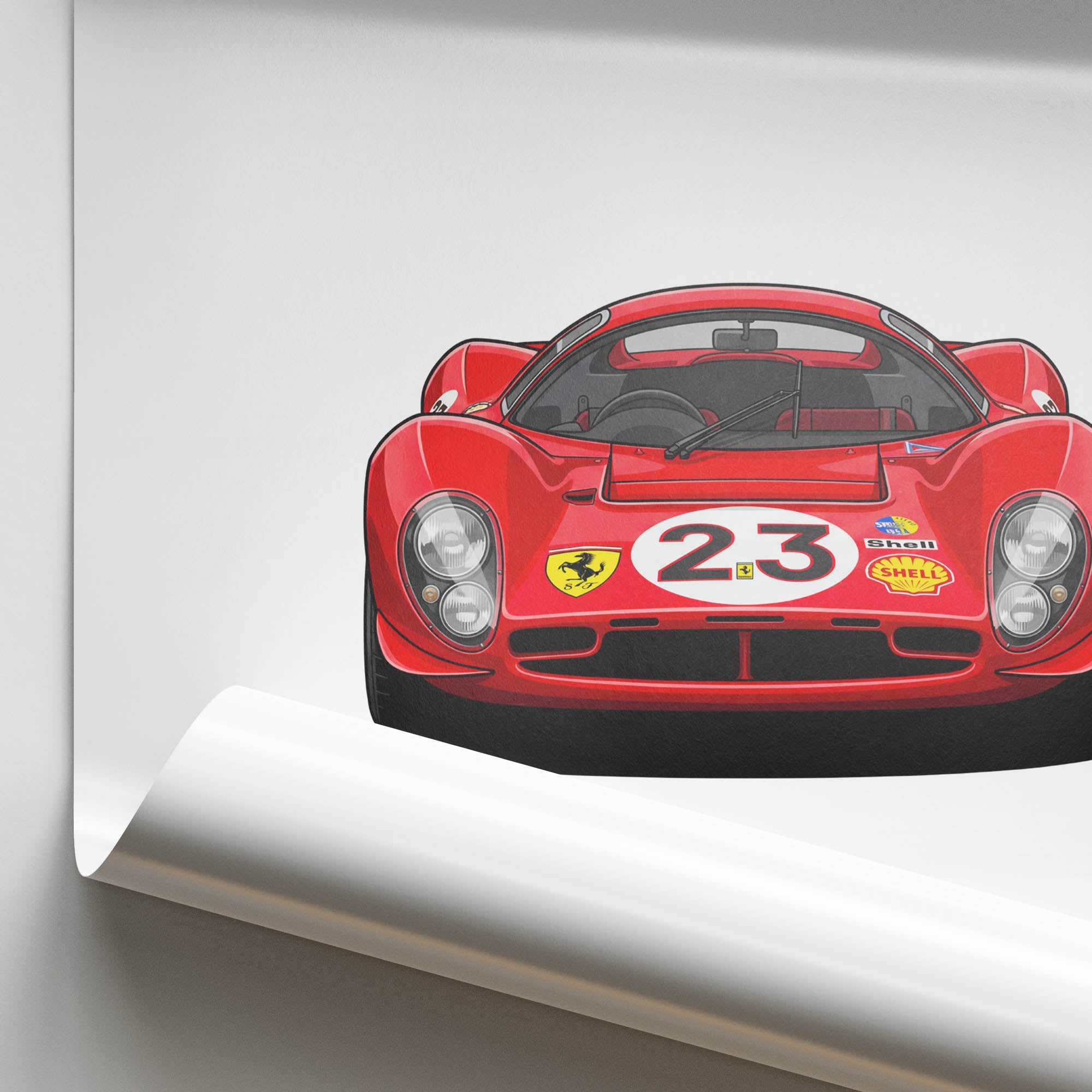1967 Ferrari 330 P4 Scuderia Ferrari – Car Print