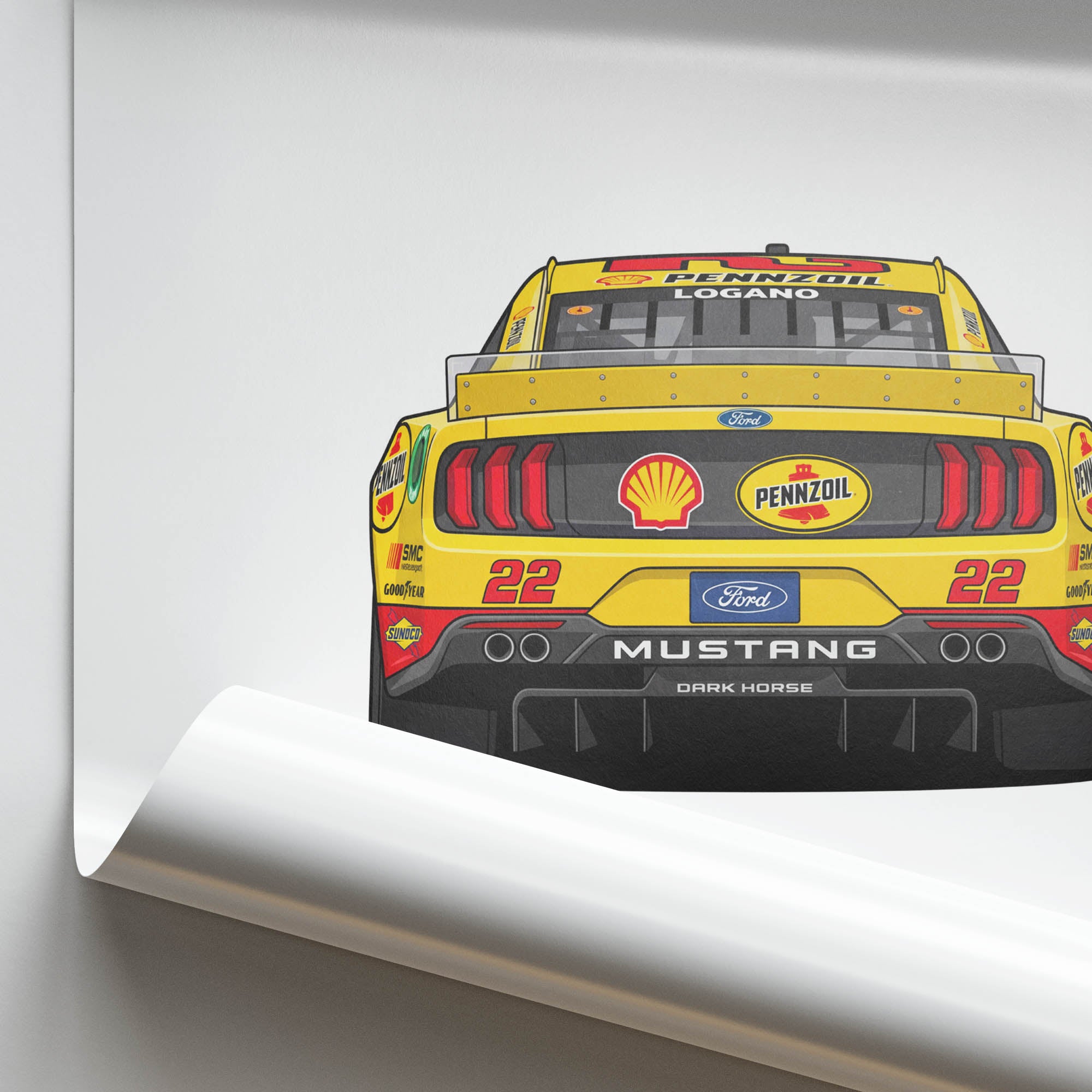 2025 Ford Mustang – Car Print