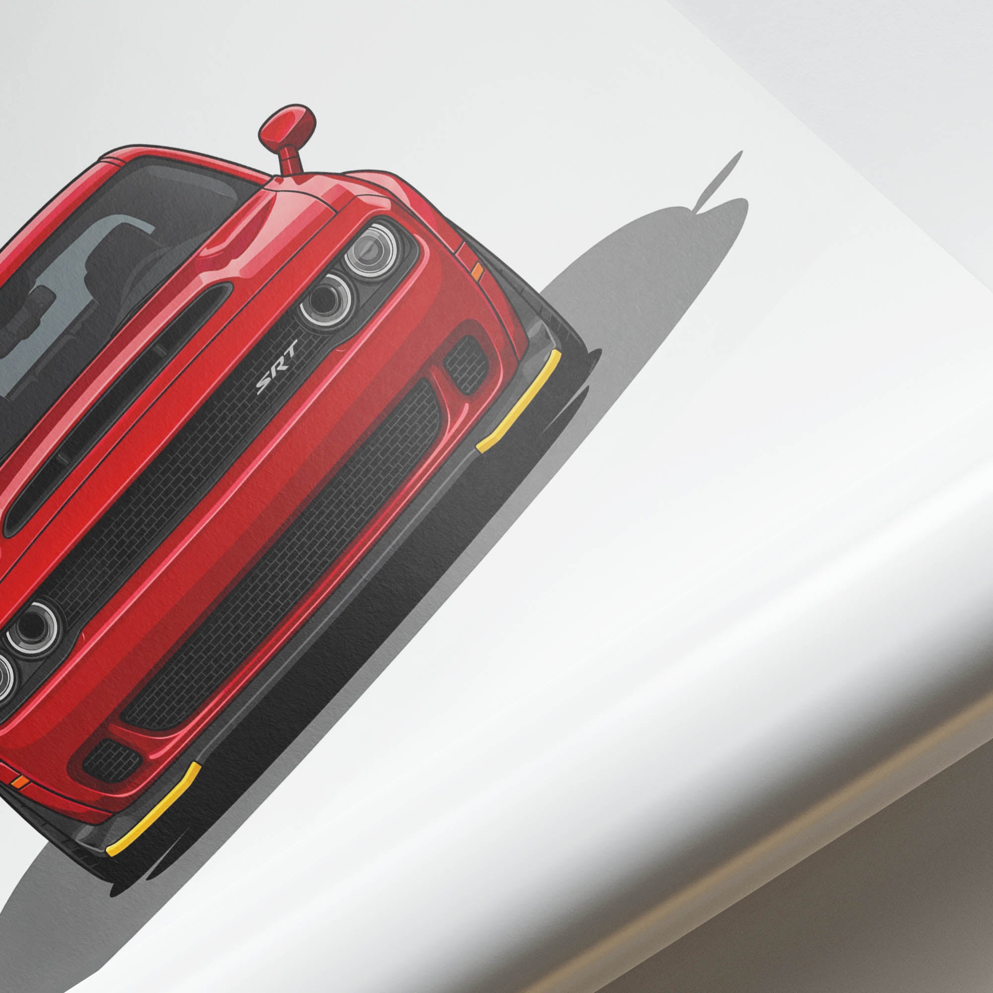 2018 Dodge Challenger SRT Demon Torred – Car Print (Front)