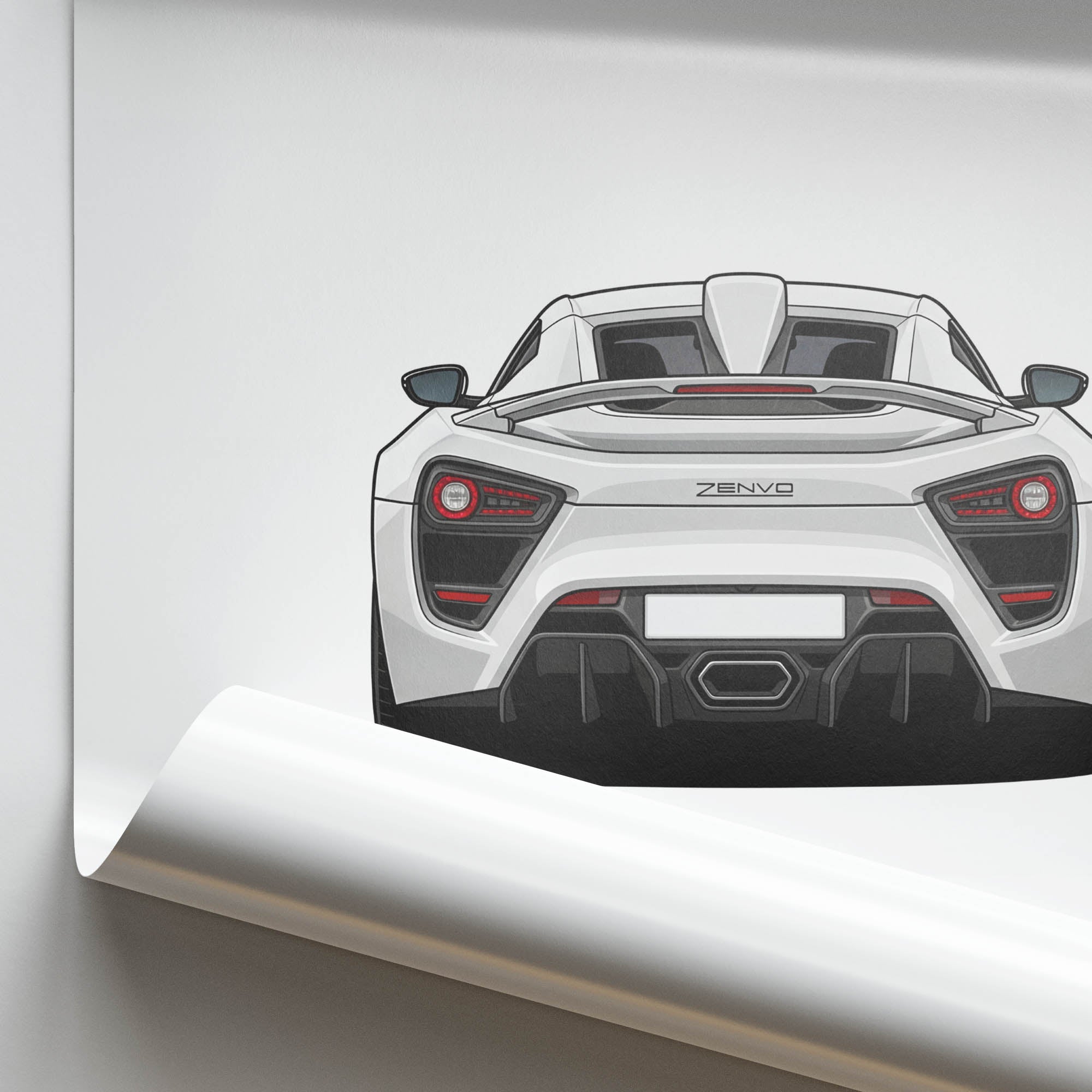 2009 Zenvo ST1 – Car Print (Back)