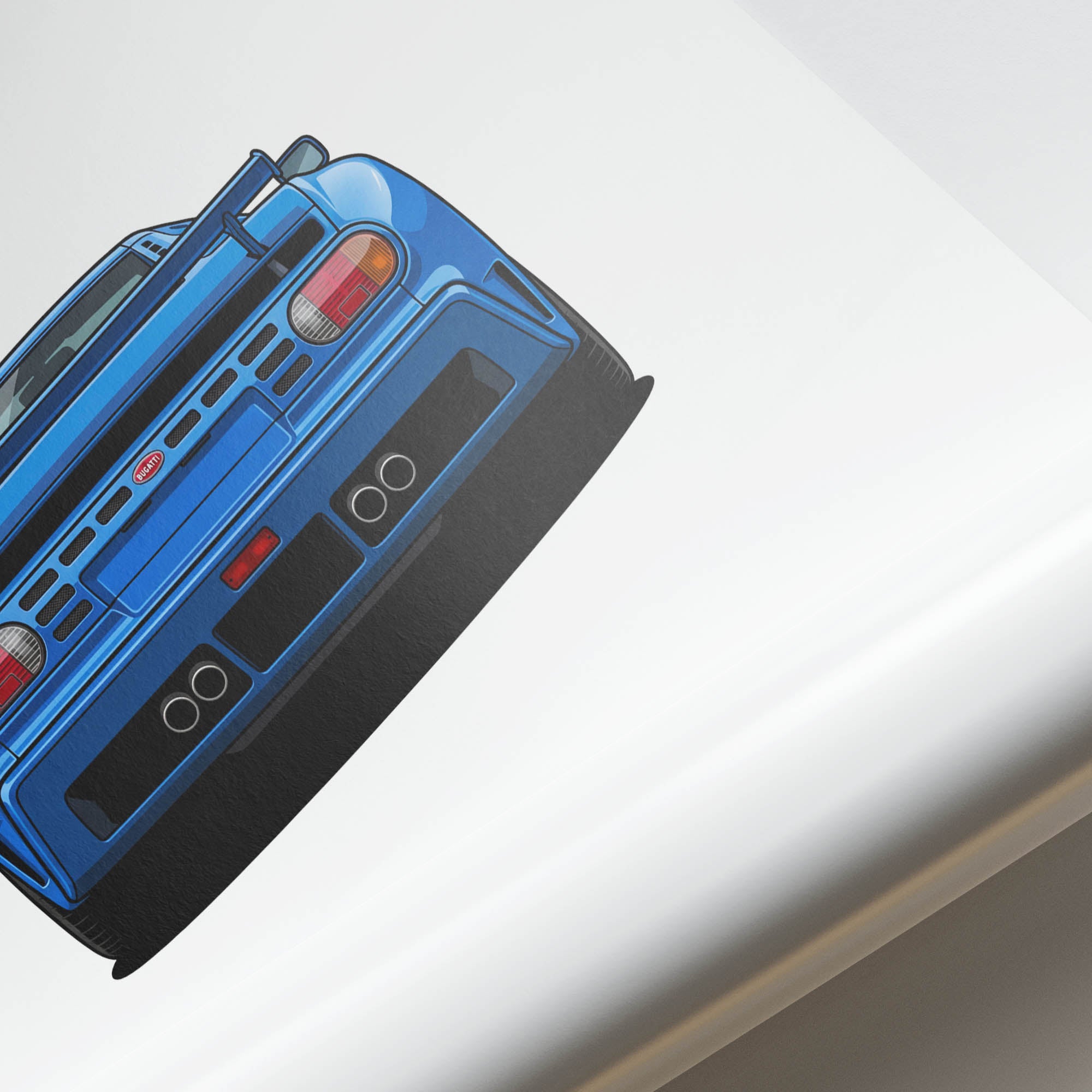 1991 Bugatti EB110 SS – Car Print (Back)