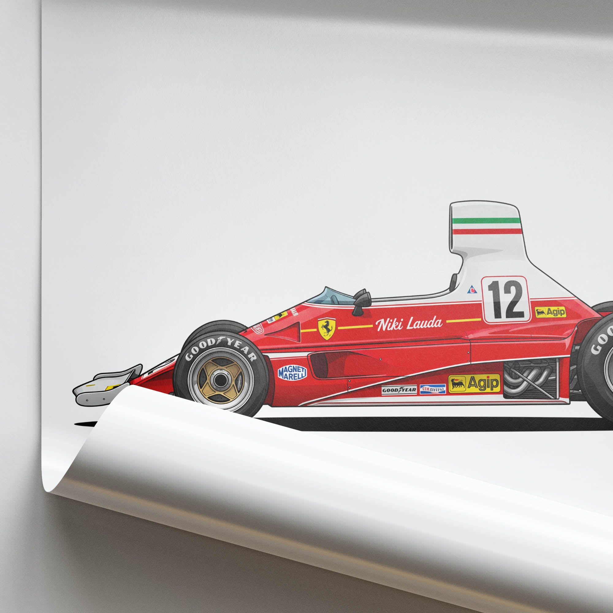 1975 Ferrari 312T Niki Lauda – Car Print