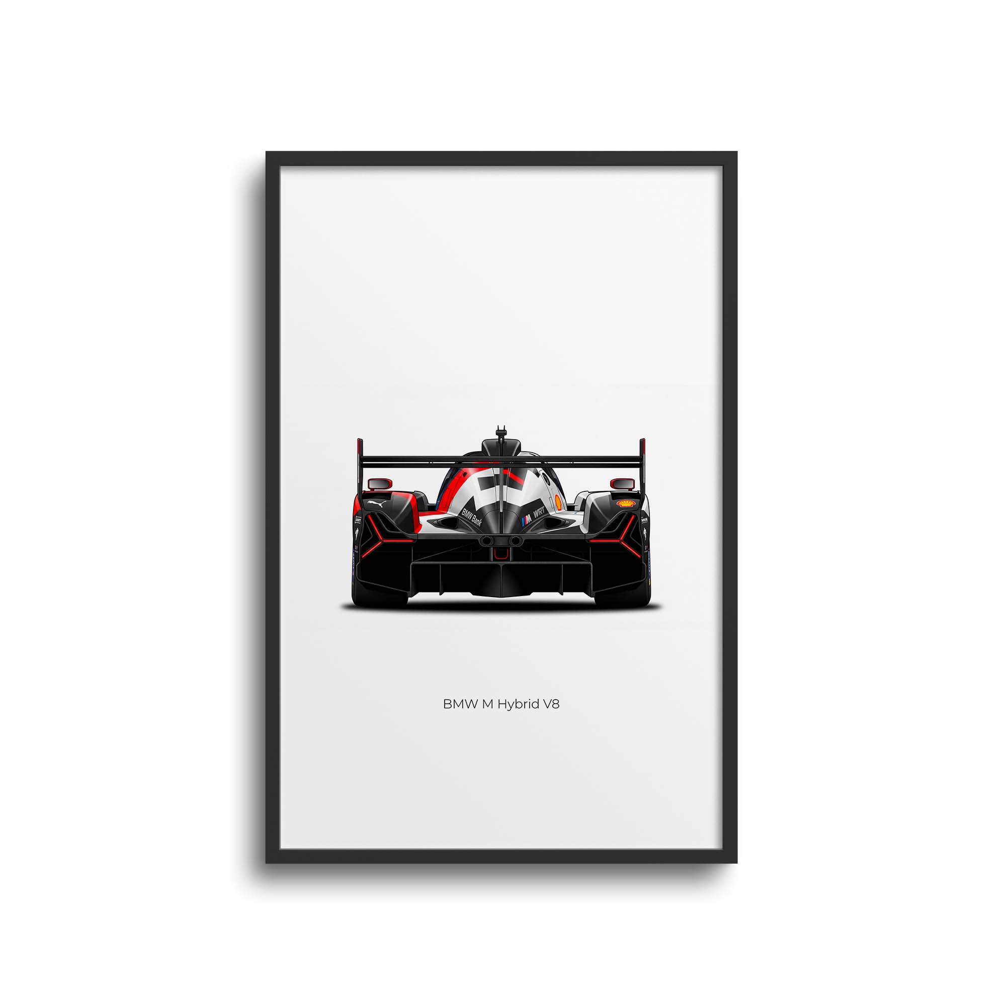 BMW M Hybrid Poster – 2025 BMW Model Le Mans Hypercar Livery Wall Art