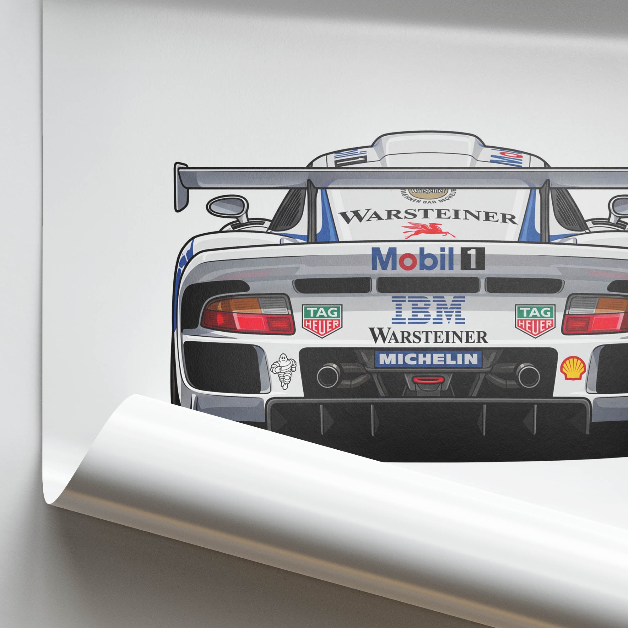 1998 Porsche 911 GT1 98 Mobil – Car Print