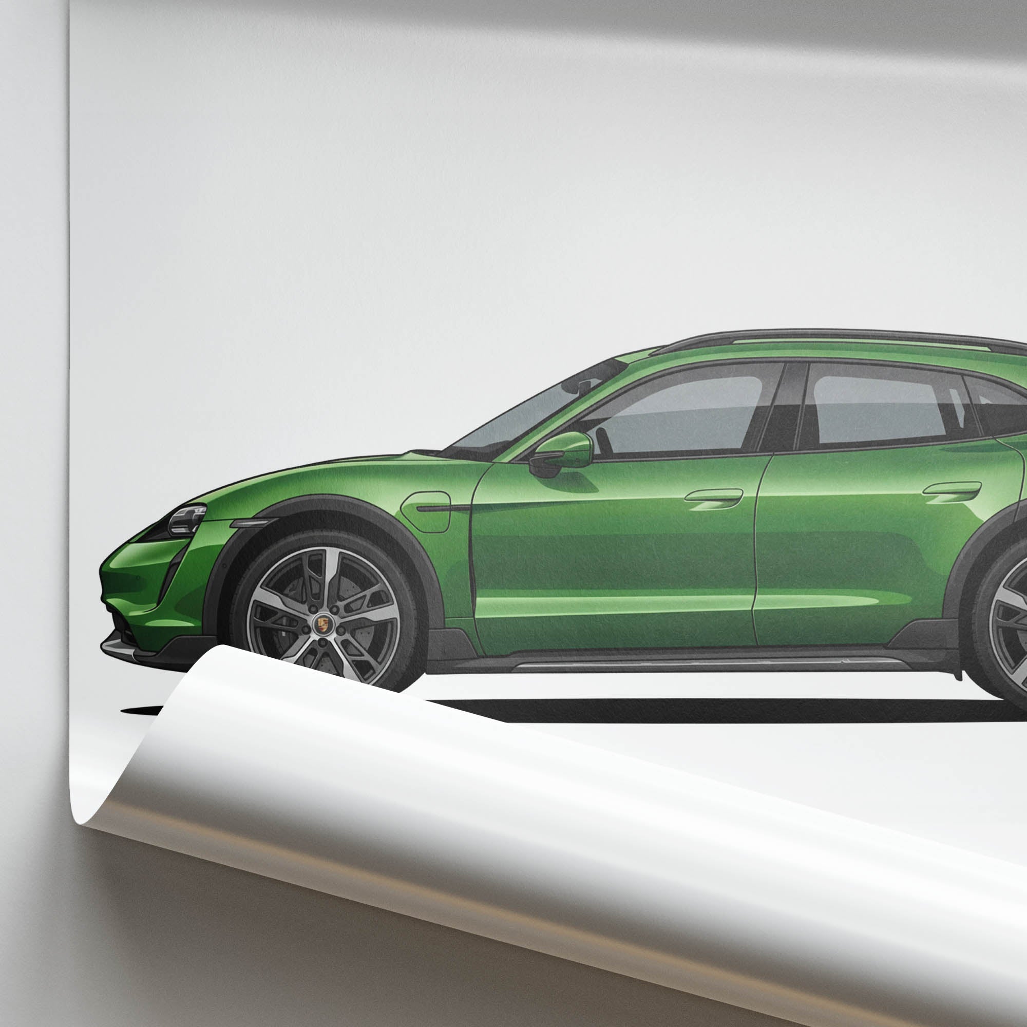 2021 Porsche Taycan Cross Turismo Mamba – Car Print (Side)