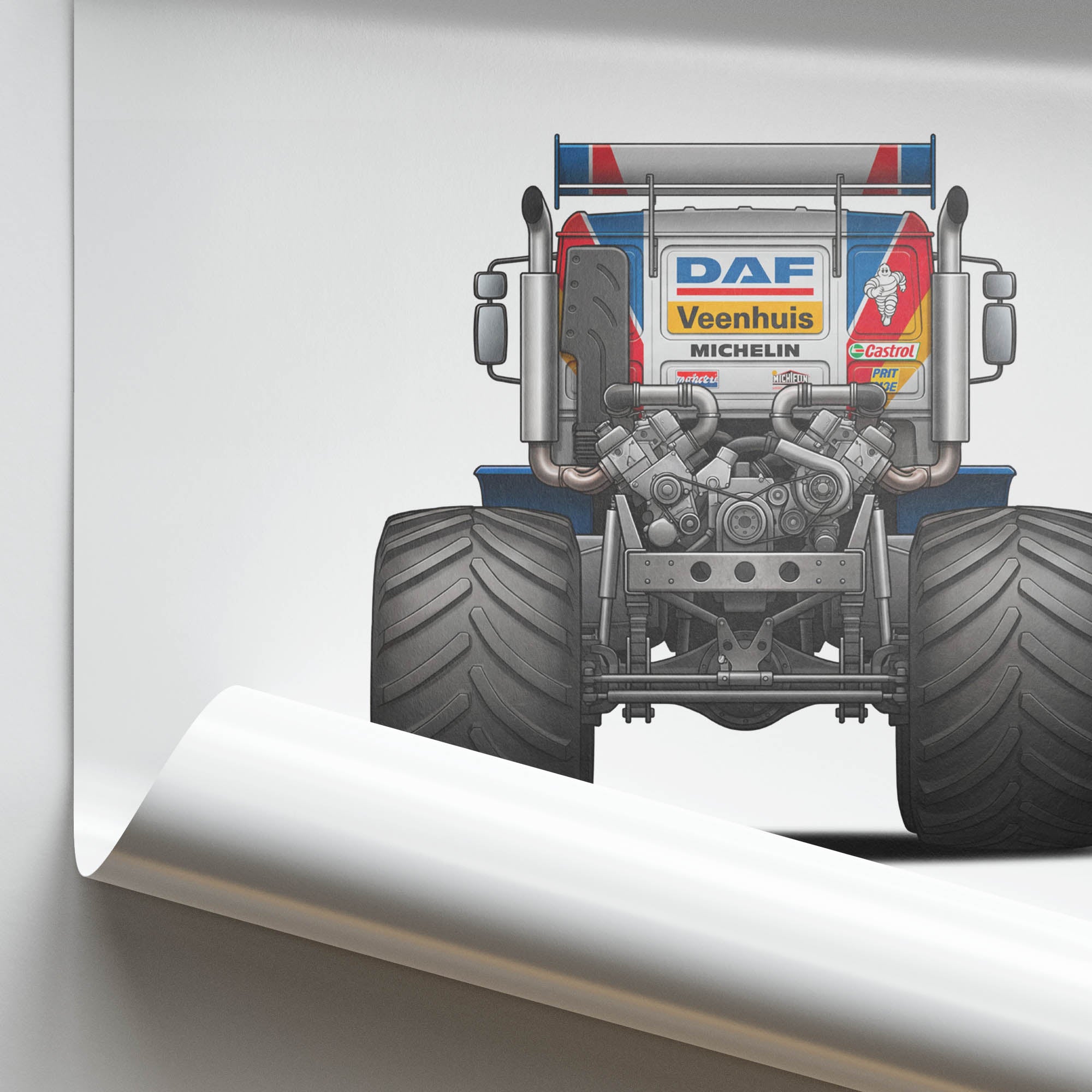 1988 Daf Turbotwin II Twin Engine Monster – Car Print