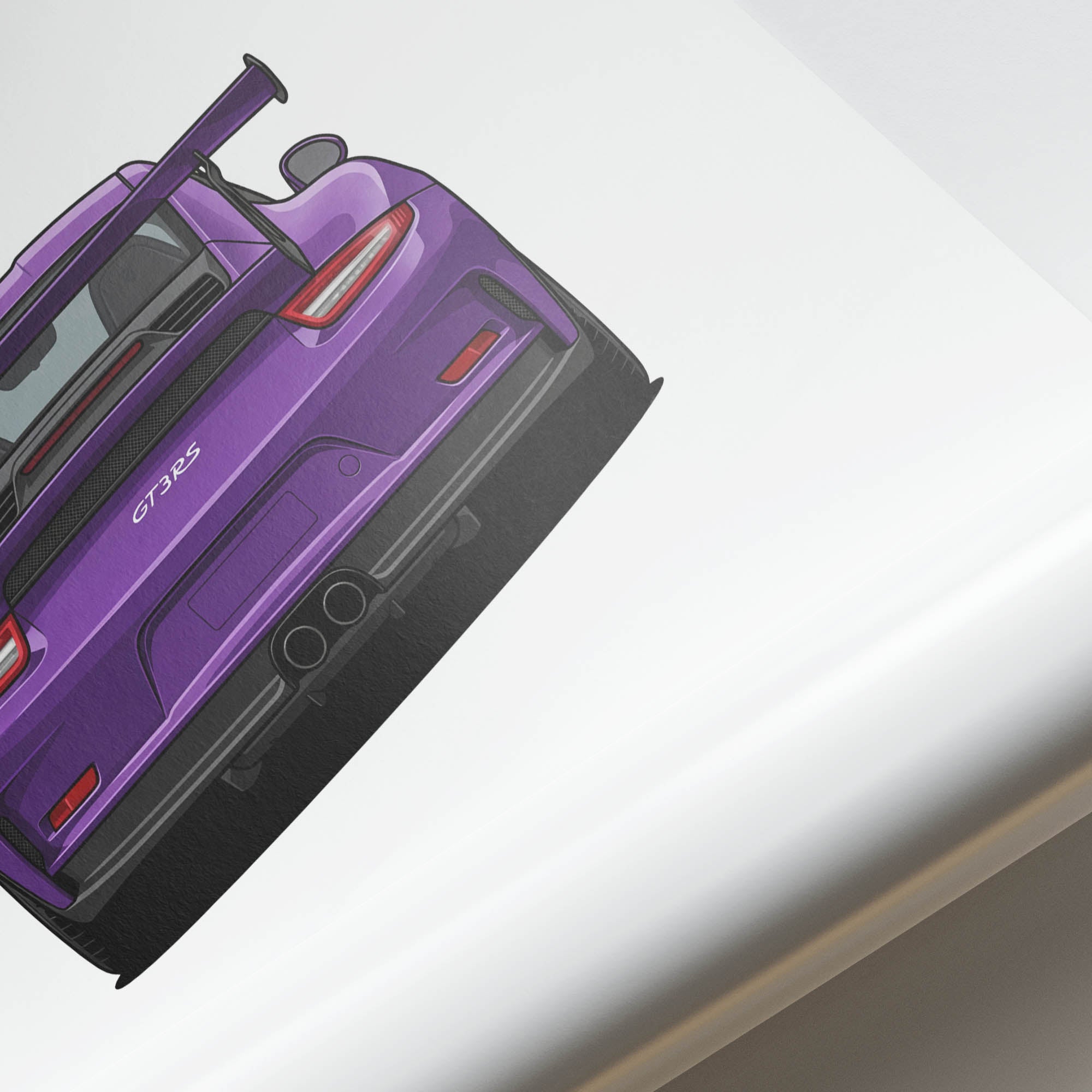 2016 Porsche 911 GT3 RS 991 1 Ultraviolet – Car Print