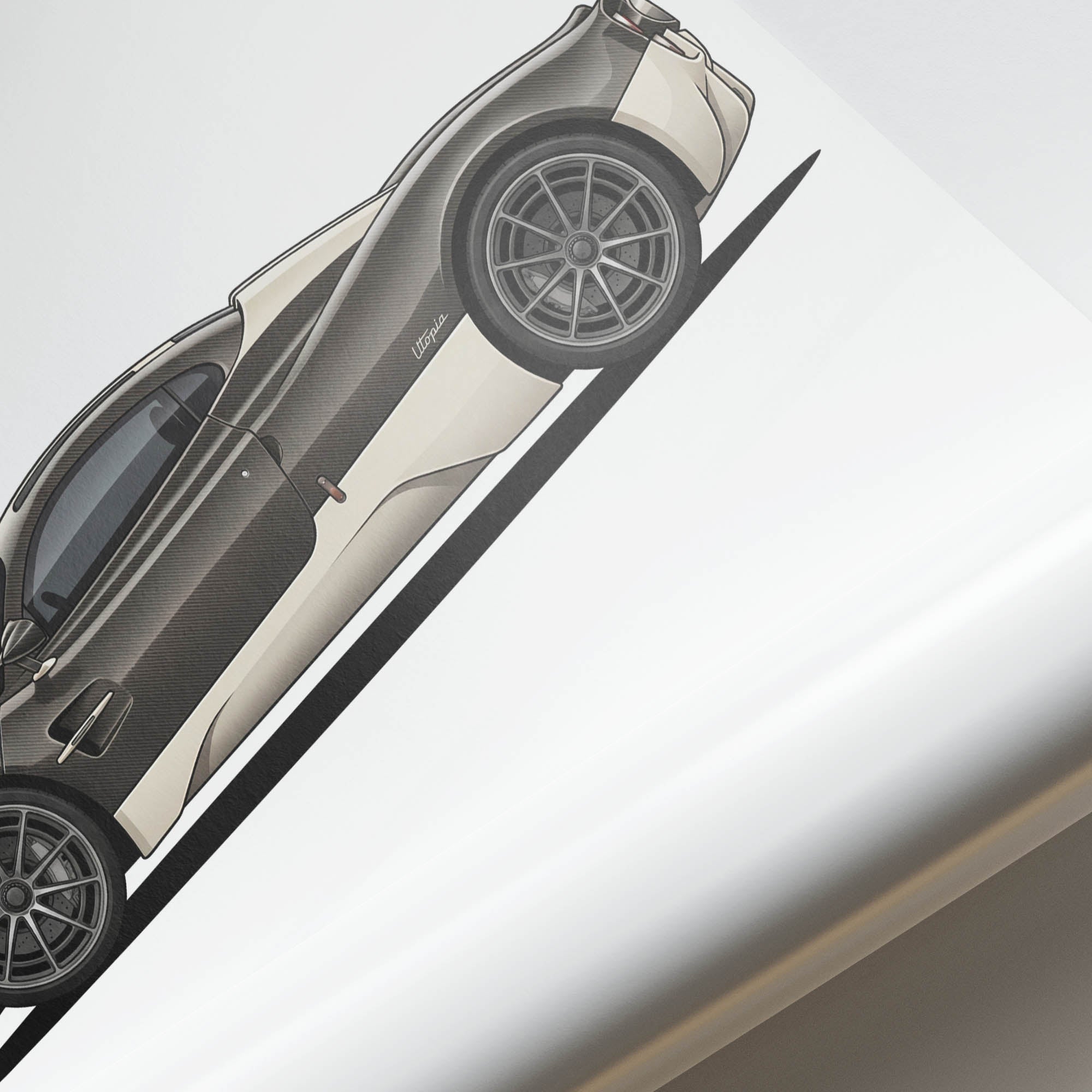 2023 Pagani Utopia Unpainted – Car Print (Side)