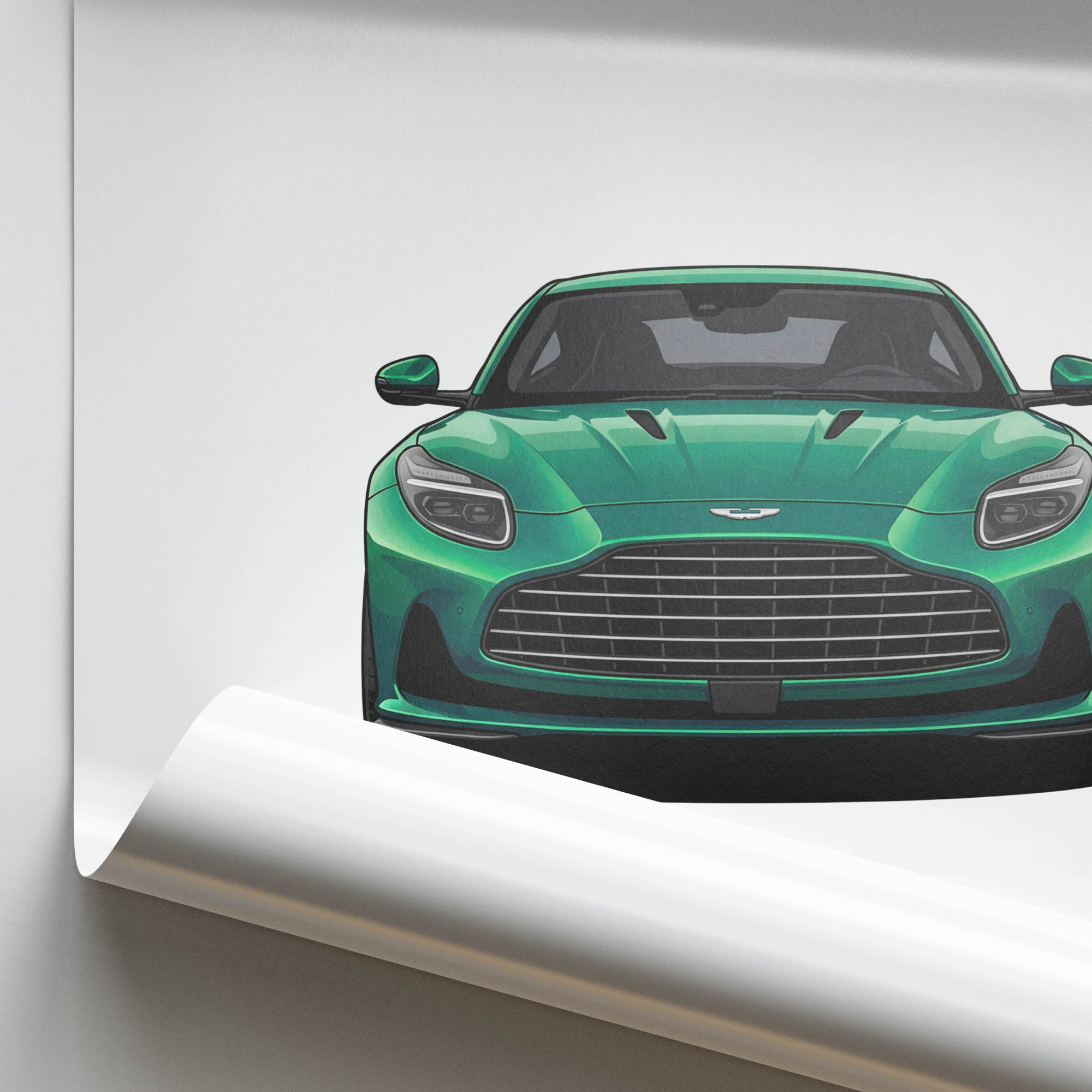 2024 Aston Martin DB12 Iridescent Emerald – Car Print
