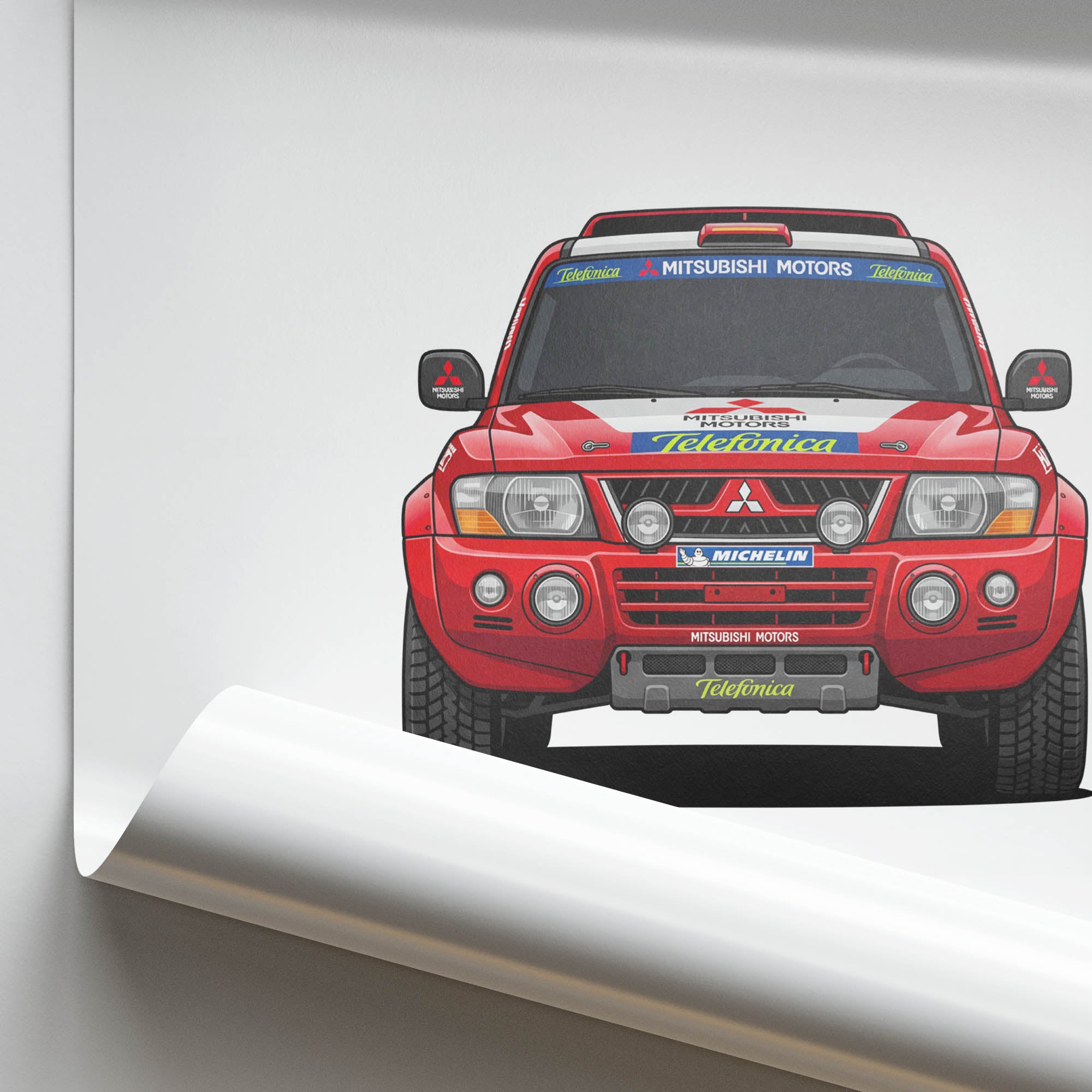 2001 Mitsubishi Pajero Jutta Kleinschmidt – Car Print