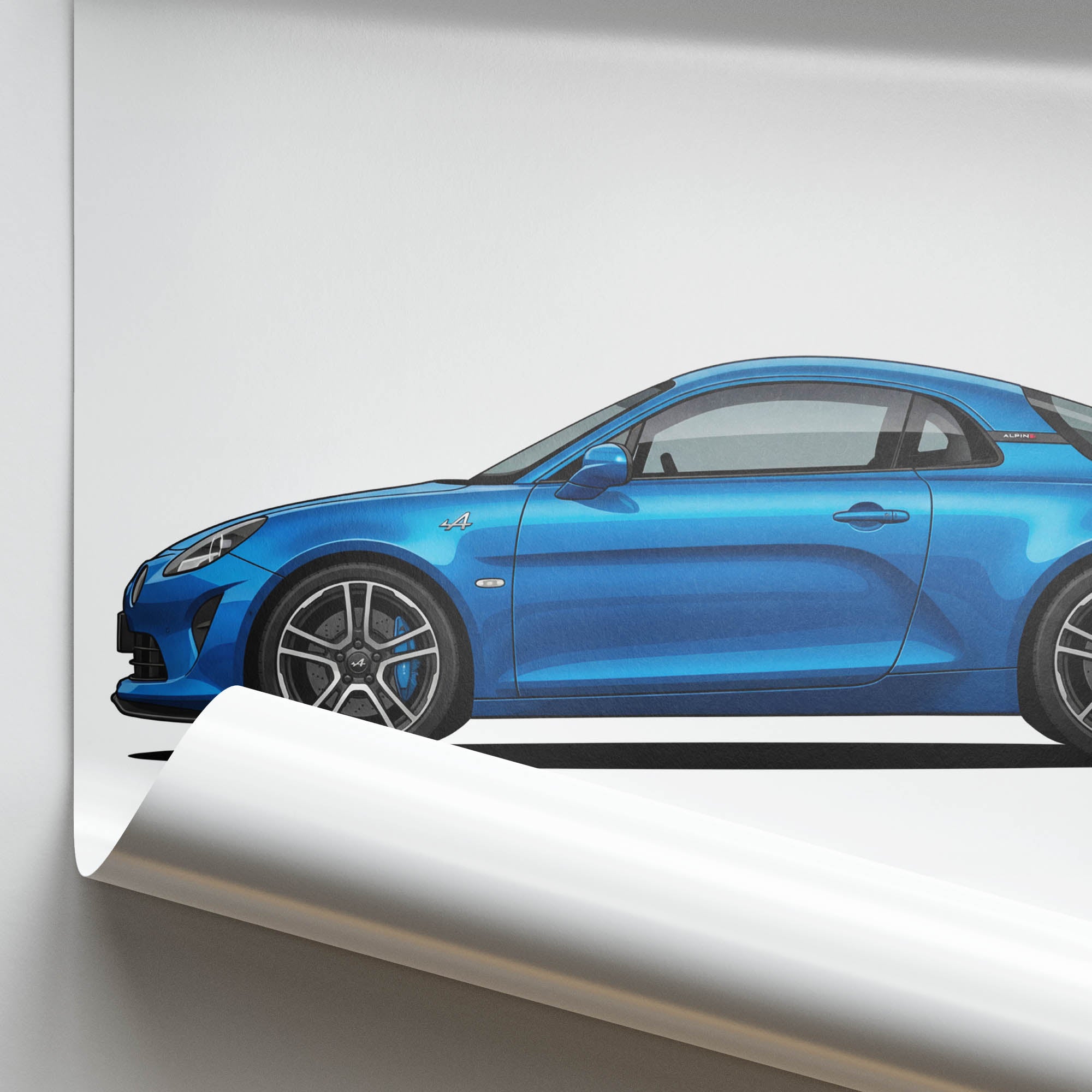 2018 Alpine A110 Alpine – Car Print (Side)