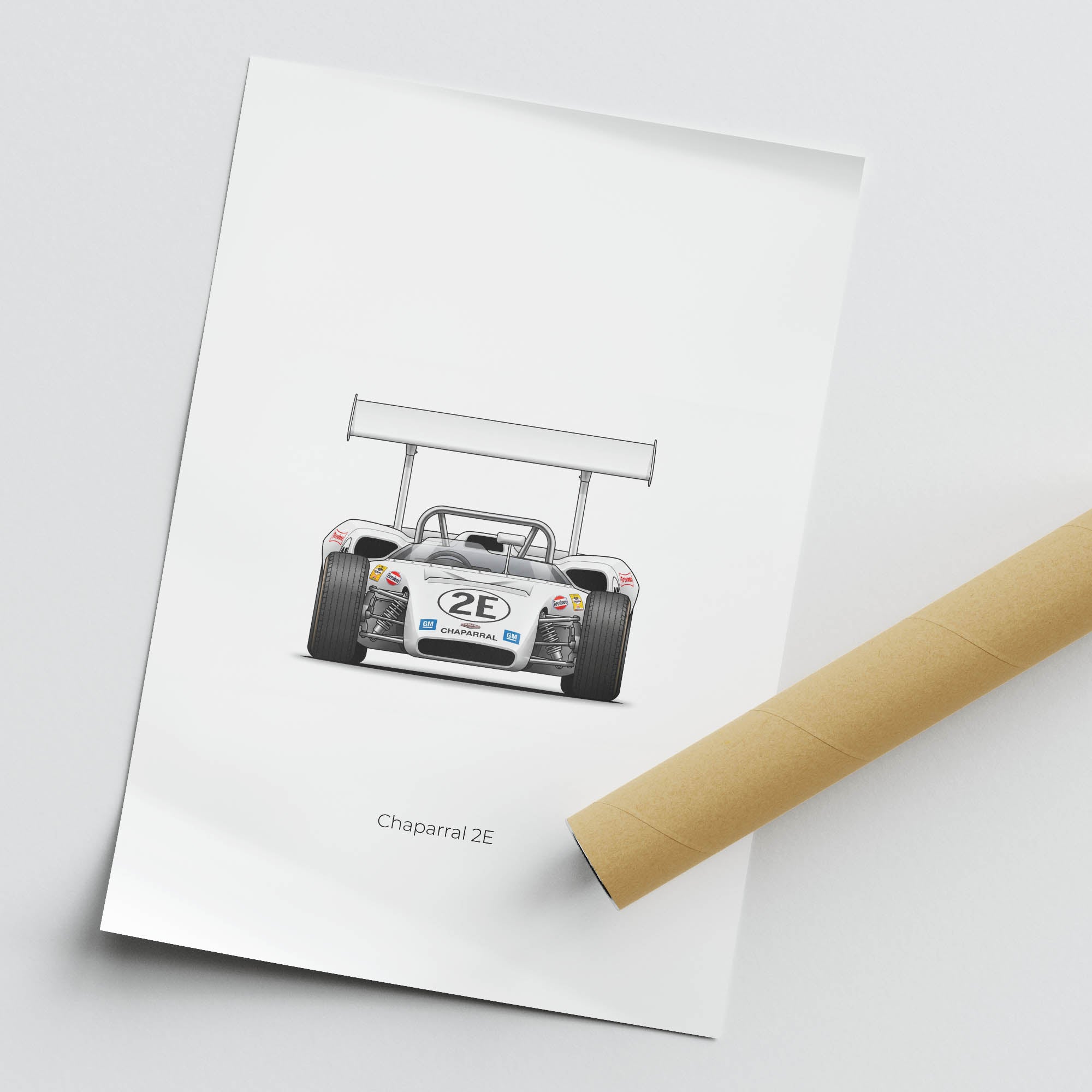 1966 Chaparral 2E Phil Hill – Car Print