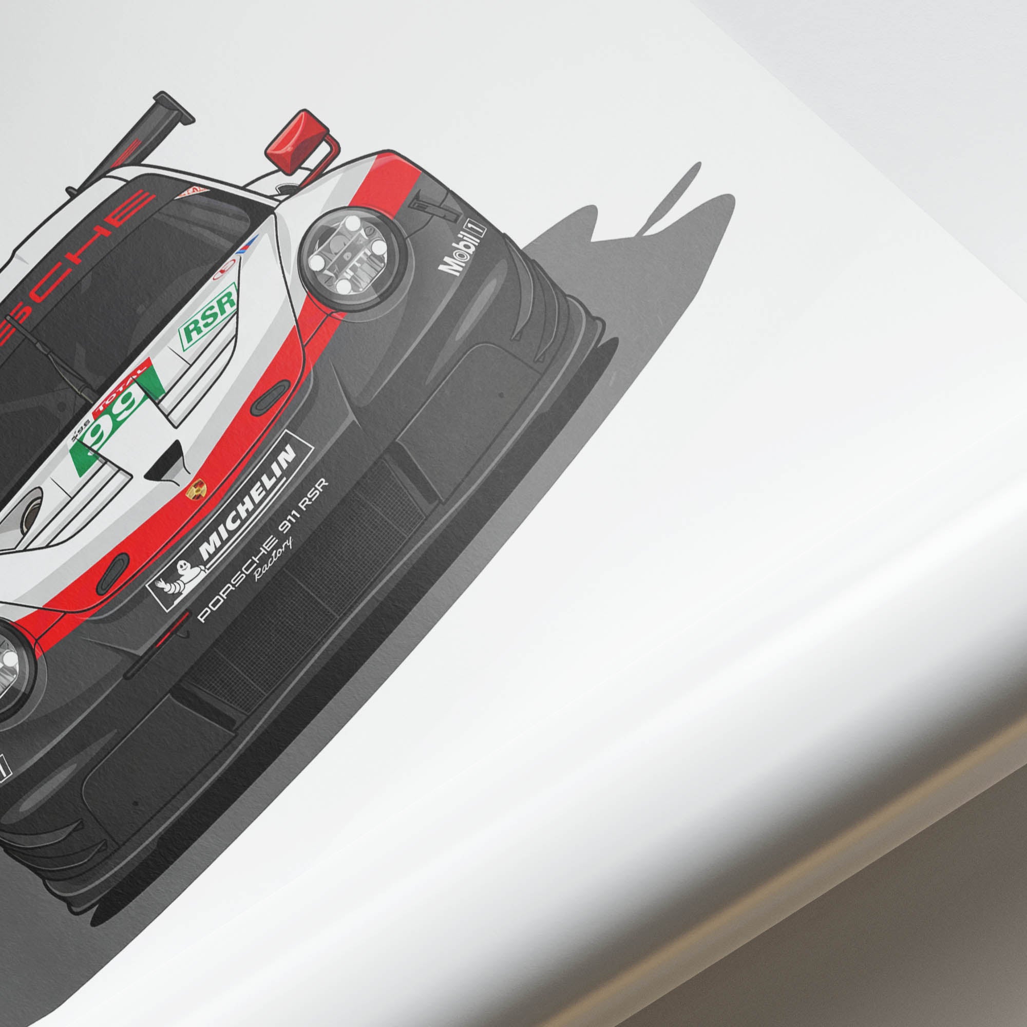 2019 Porsche 911 RSR 19 Porsche Factory – Car Print