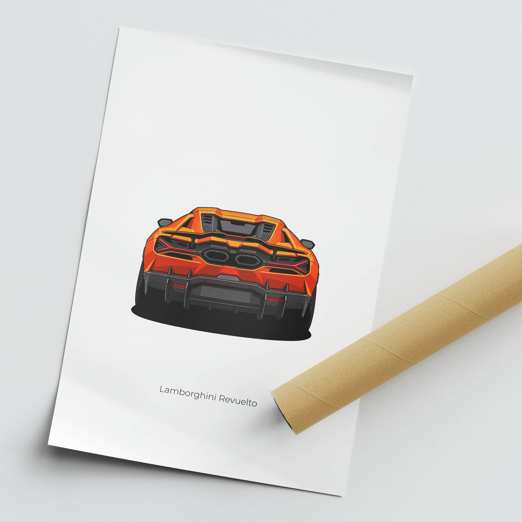 2024 Lamborghini Revuelto – Car Print (Back)