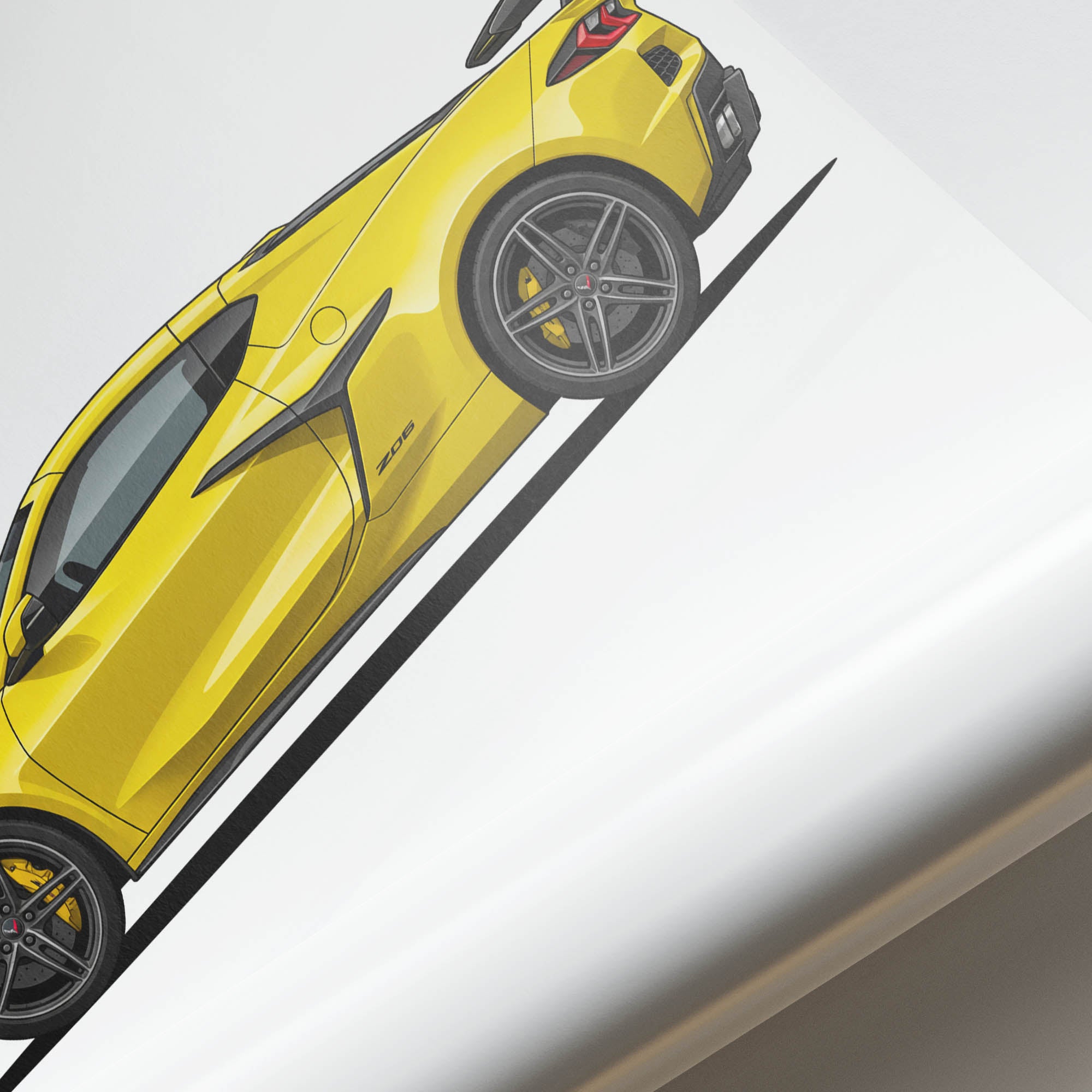 2023 Chevrolet Corvette Z06 C8 Accelerate – Car Print (Side)