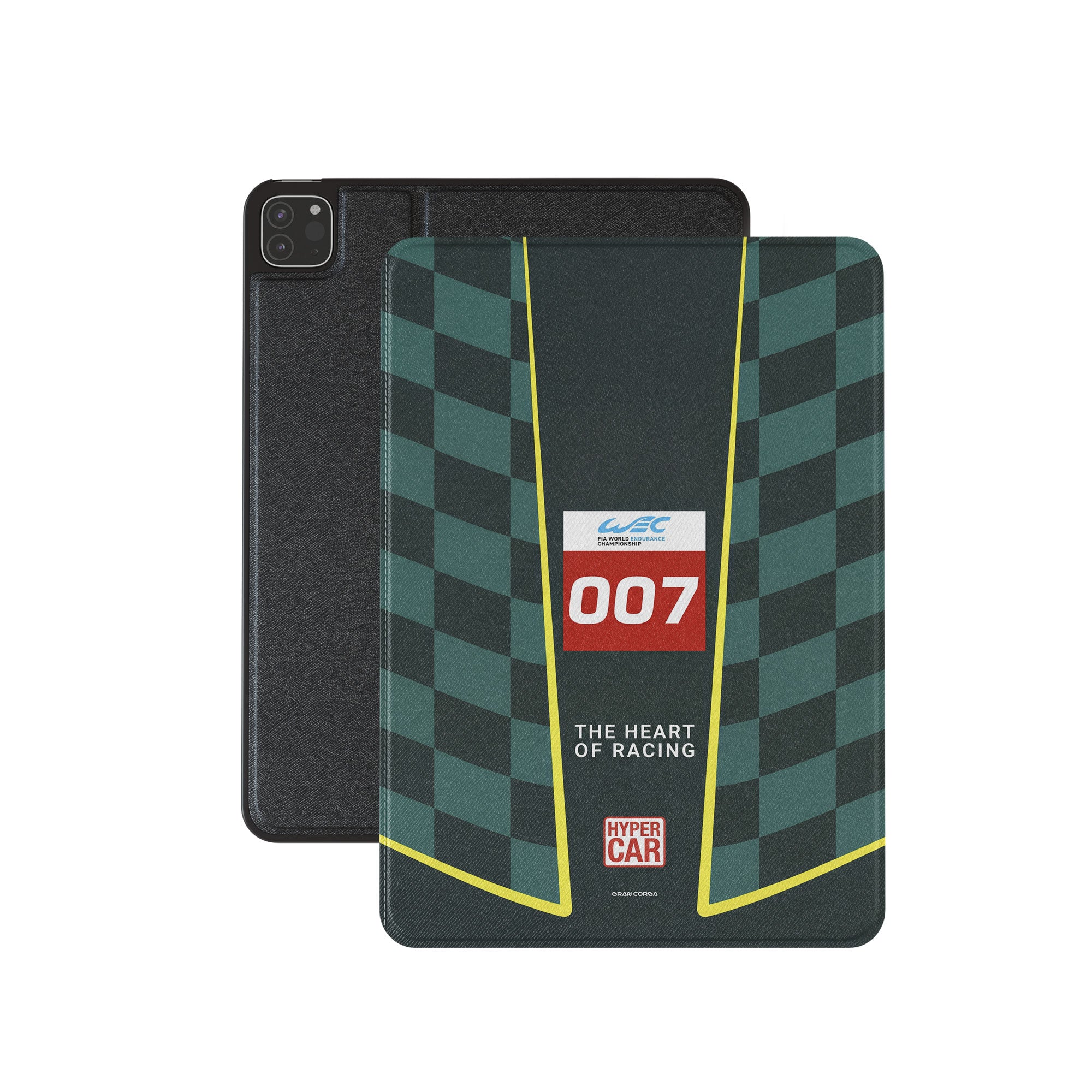 Aston Martin iPad Case - Gran Corsa WEC Livery Design, Shockproof Protective Cover