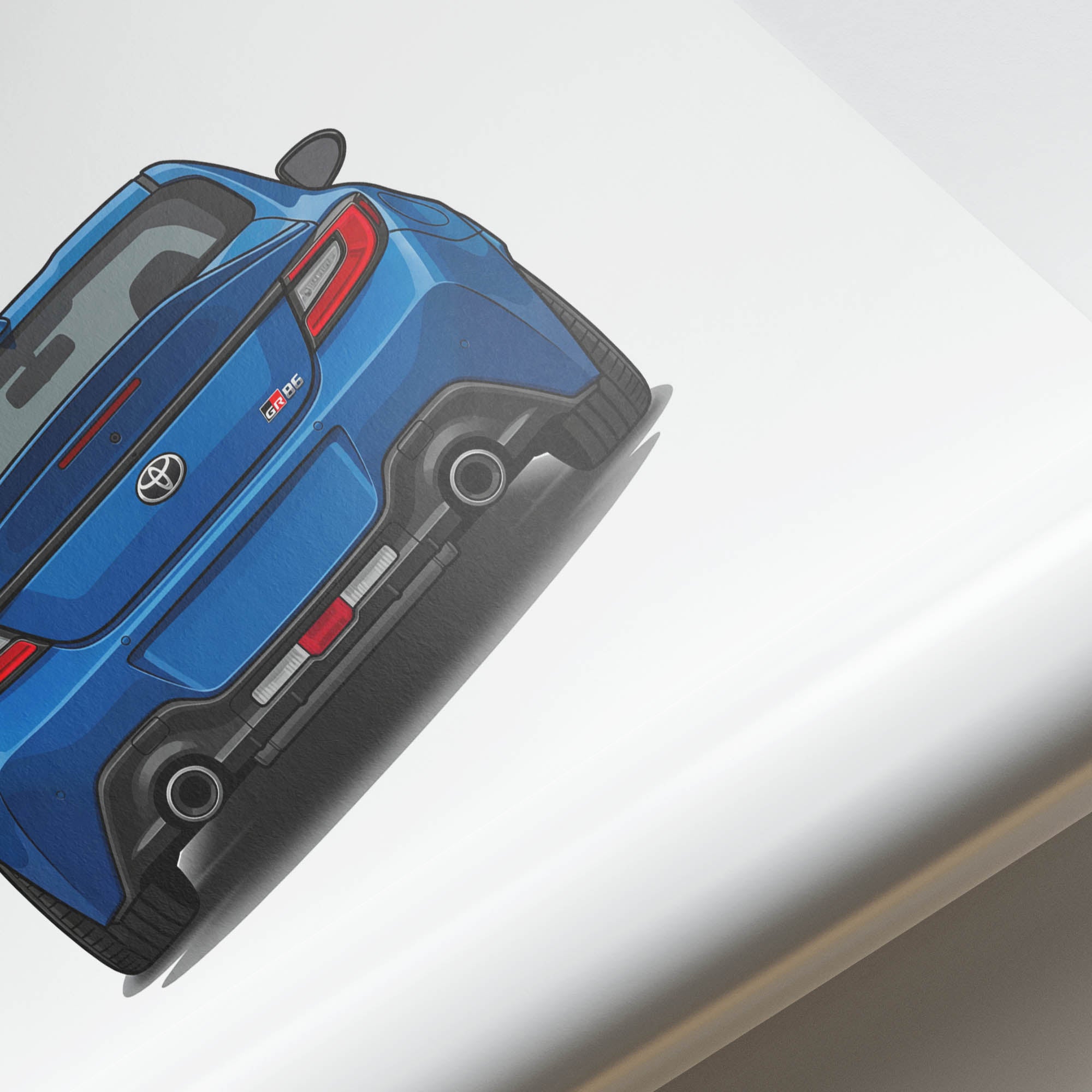 2022 Toyota GR86 Neptune – Car Print (Back)