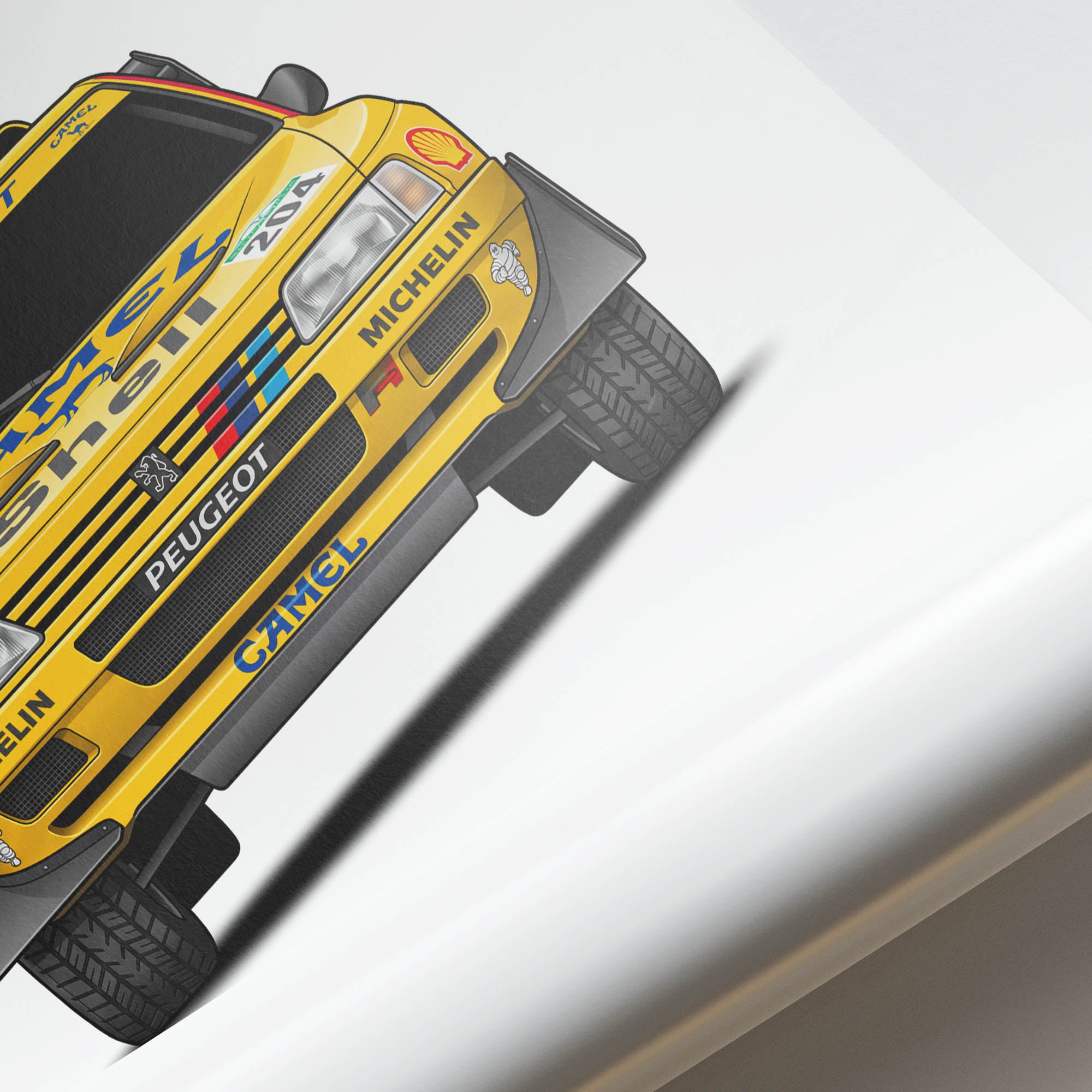 1990 Peugeot 405 T16 Grand – Car Print (Front)