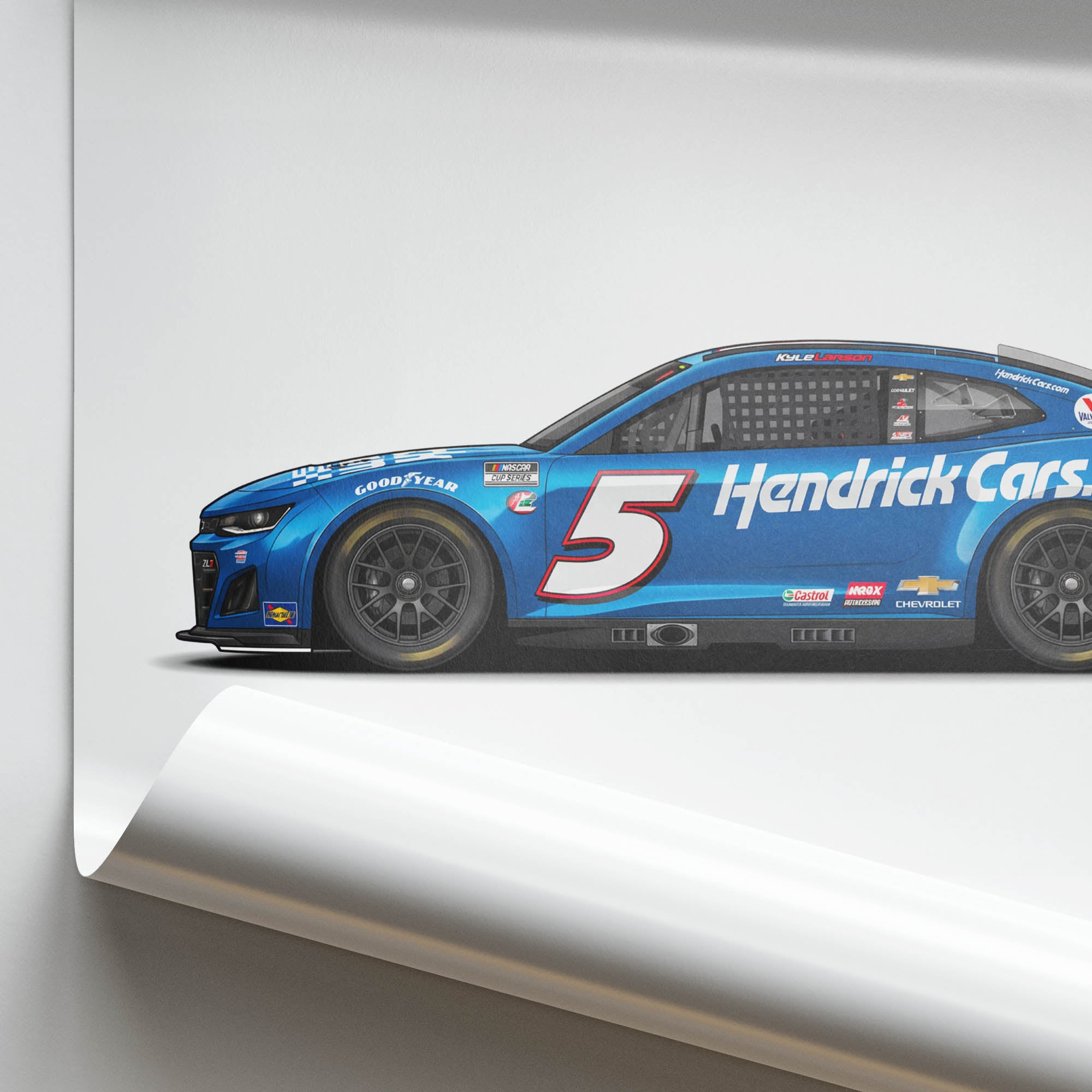 2023 Chevrolet Camaro ZL1 Kyle Larson – Car Print (Side)