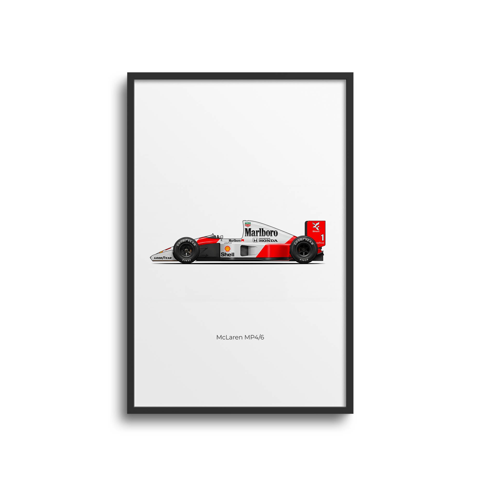 1991 McLaren MP4 6 Ayrton Senna – Car Print