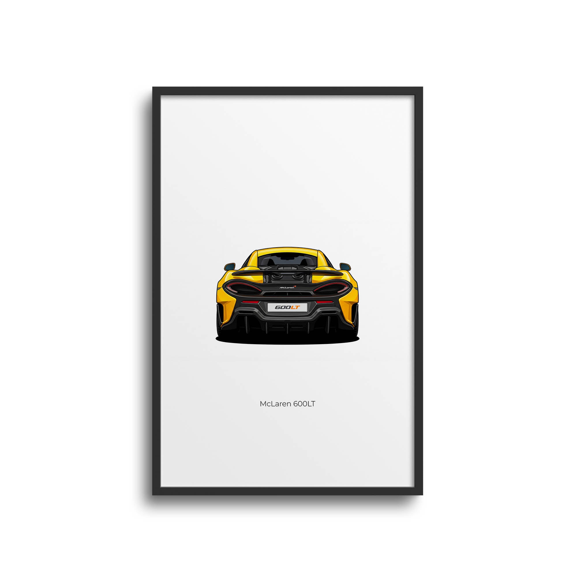 2019 McLaren 600LT Sicilian – Car Print (Back)