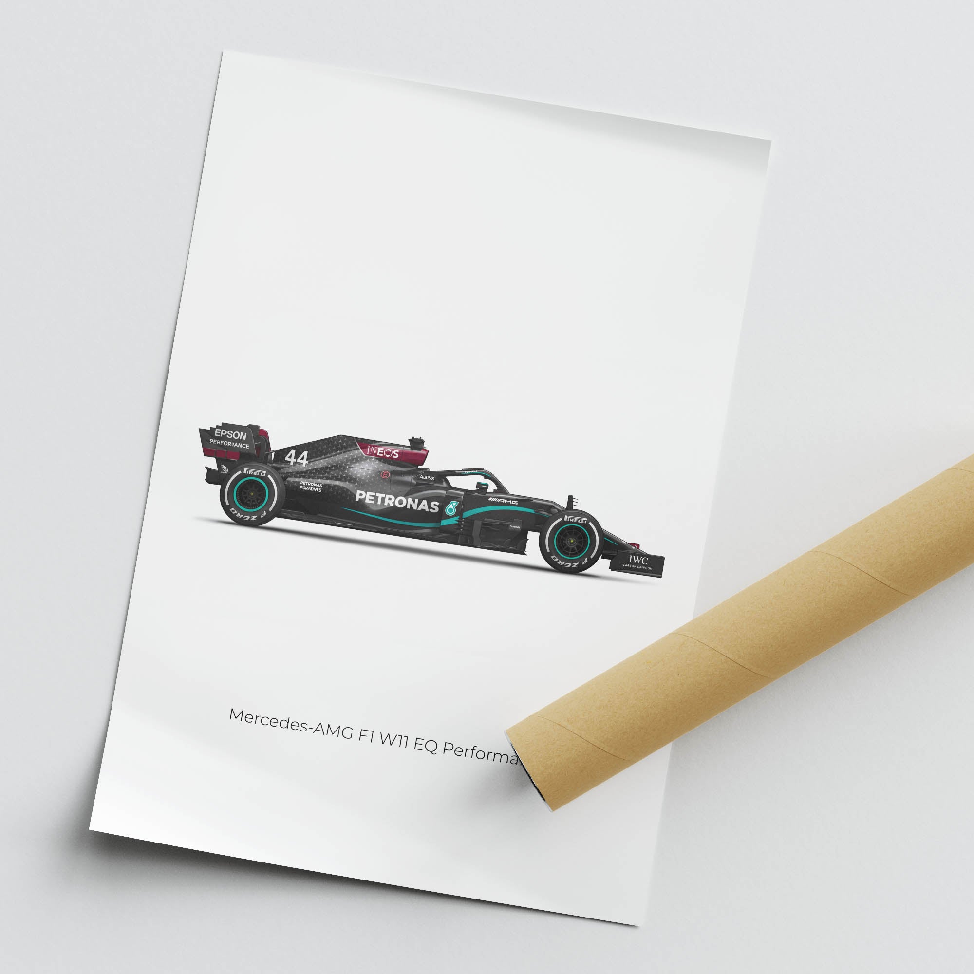 2020 Mercedes AMG W11 Eq Performance – Car Print (Side)