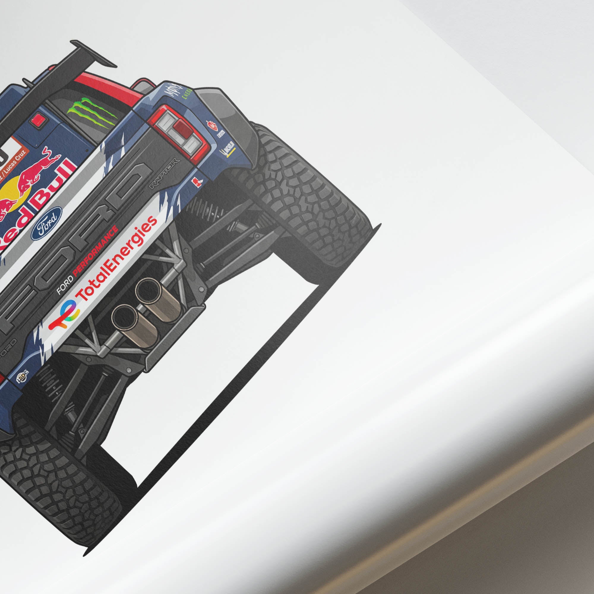 2025 Ford Raptor T1 Carlos Sainz Rally – Car Print
