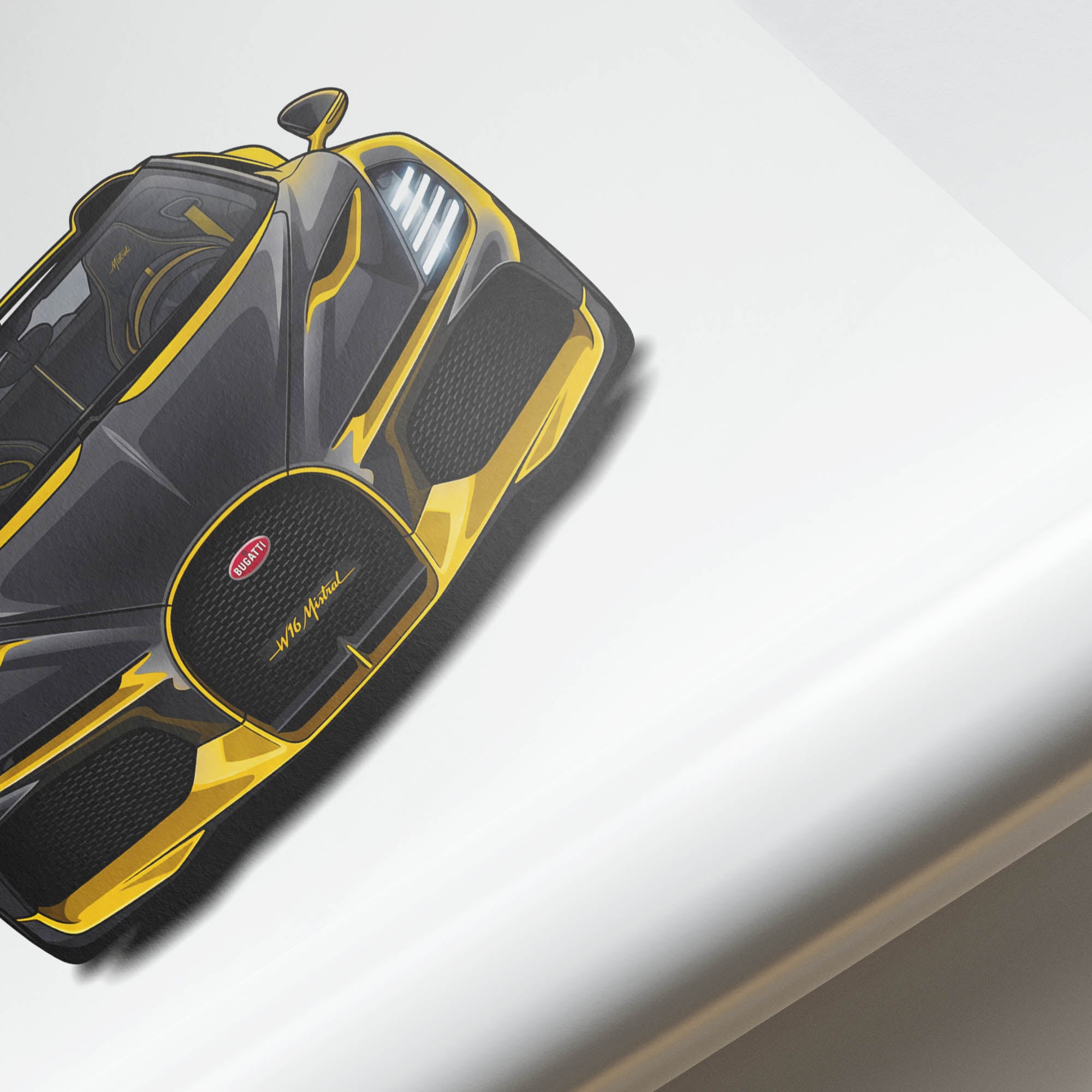 2024 Bugatti W16 Mistral – Car Print