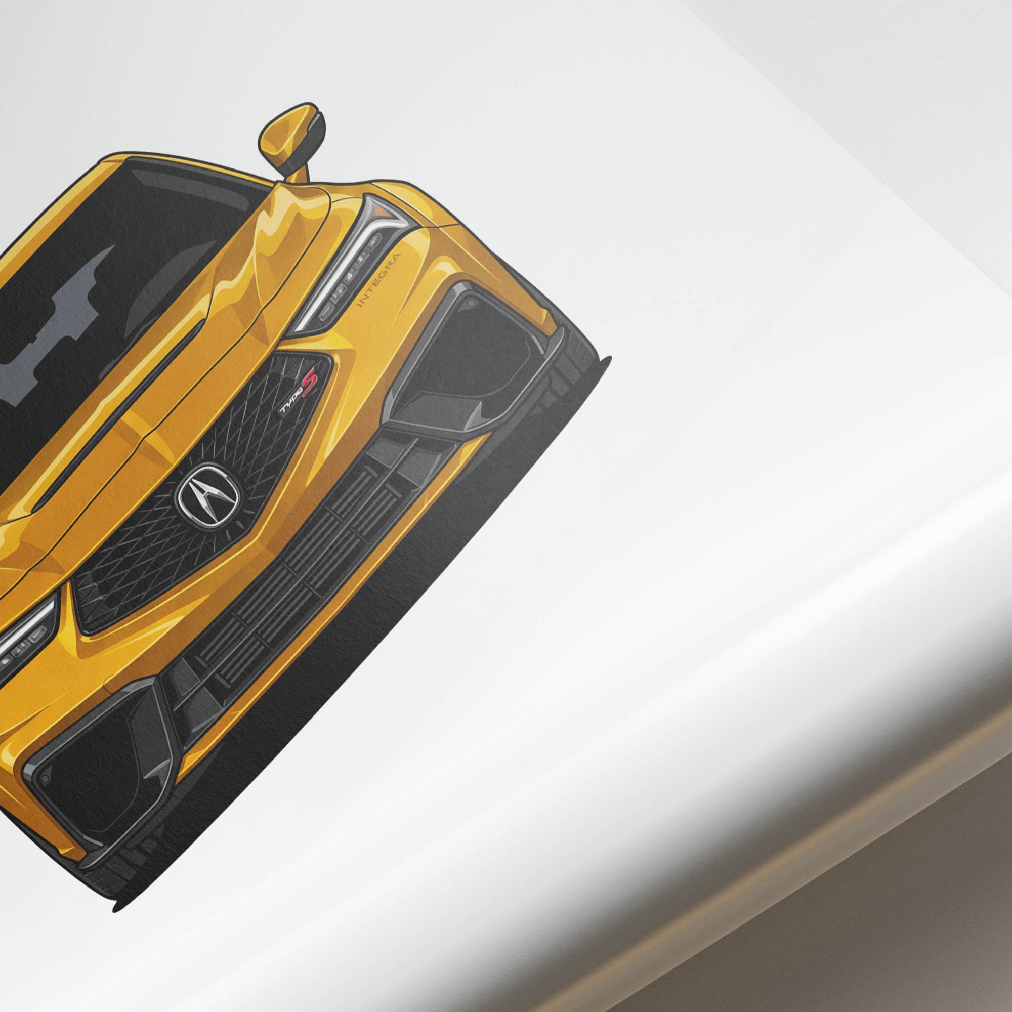 2024 Acura Integra Type S Tiger Eye – Car Print (Front)
