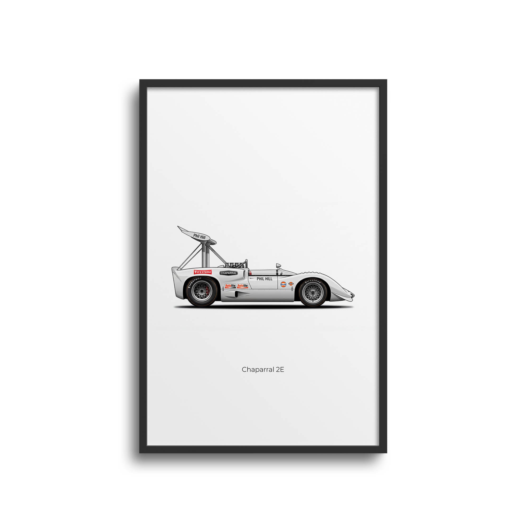 1966 Chaparral 2E Phil Hill – Car Print