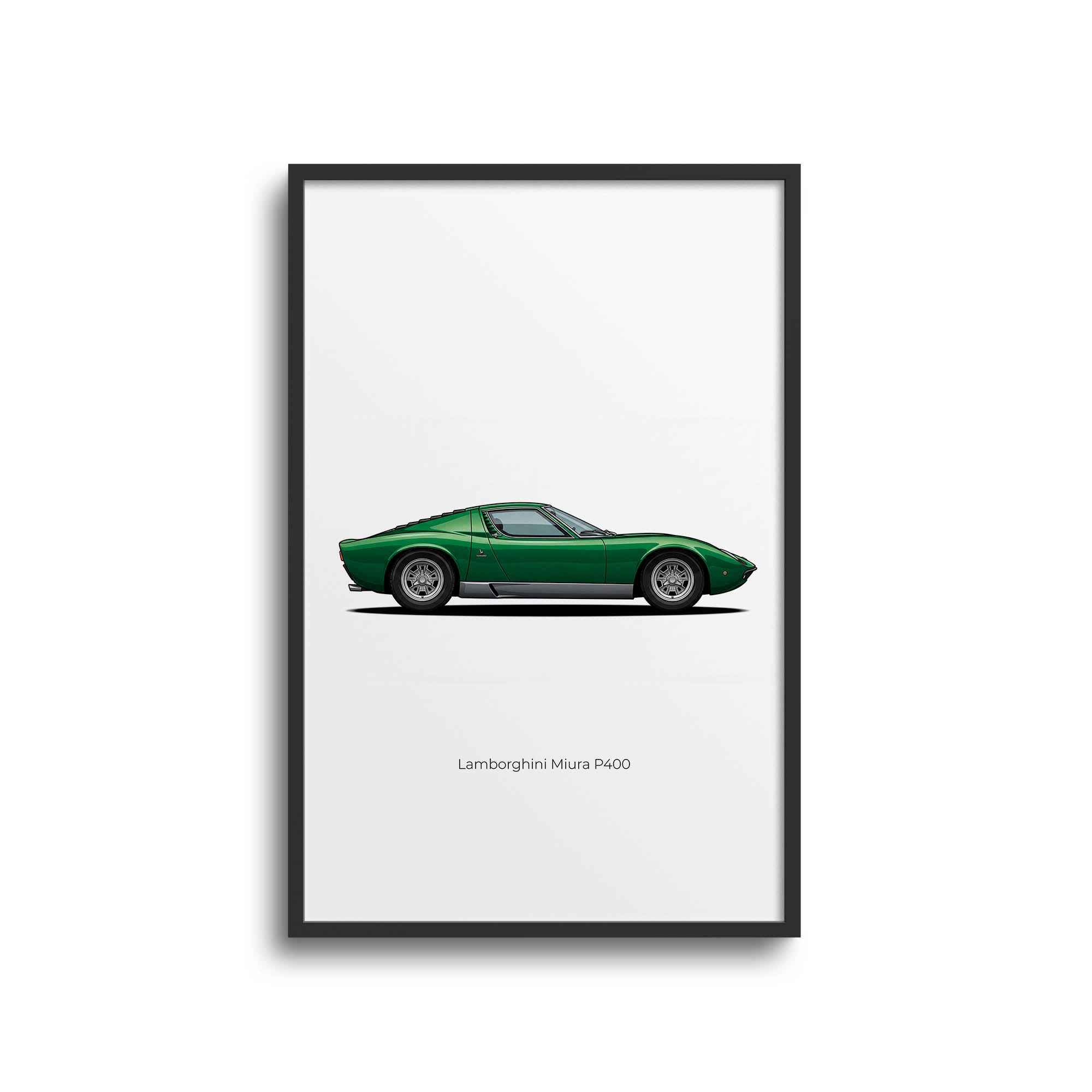 1966 Lamborghini Miura P400 – Car Print (Side)