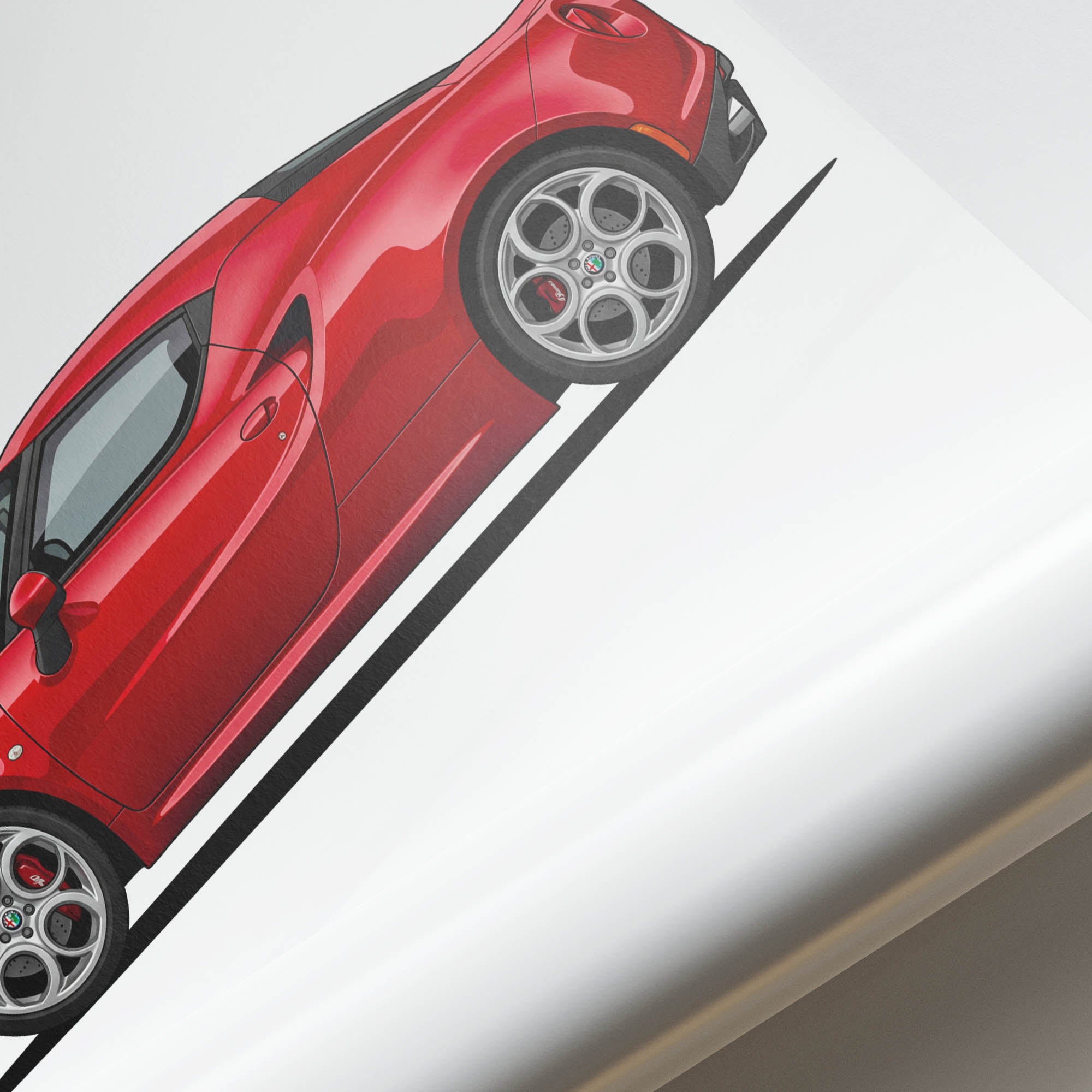 2014 Alfa Romeo 4C Alfa – Car Print (Side)