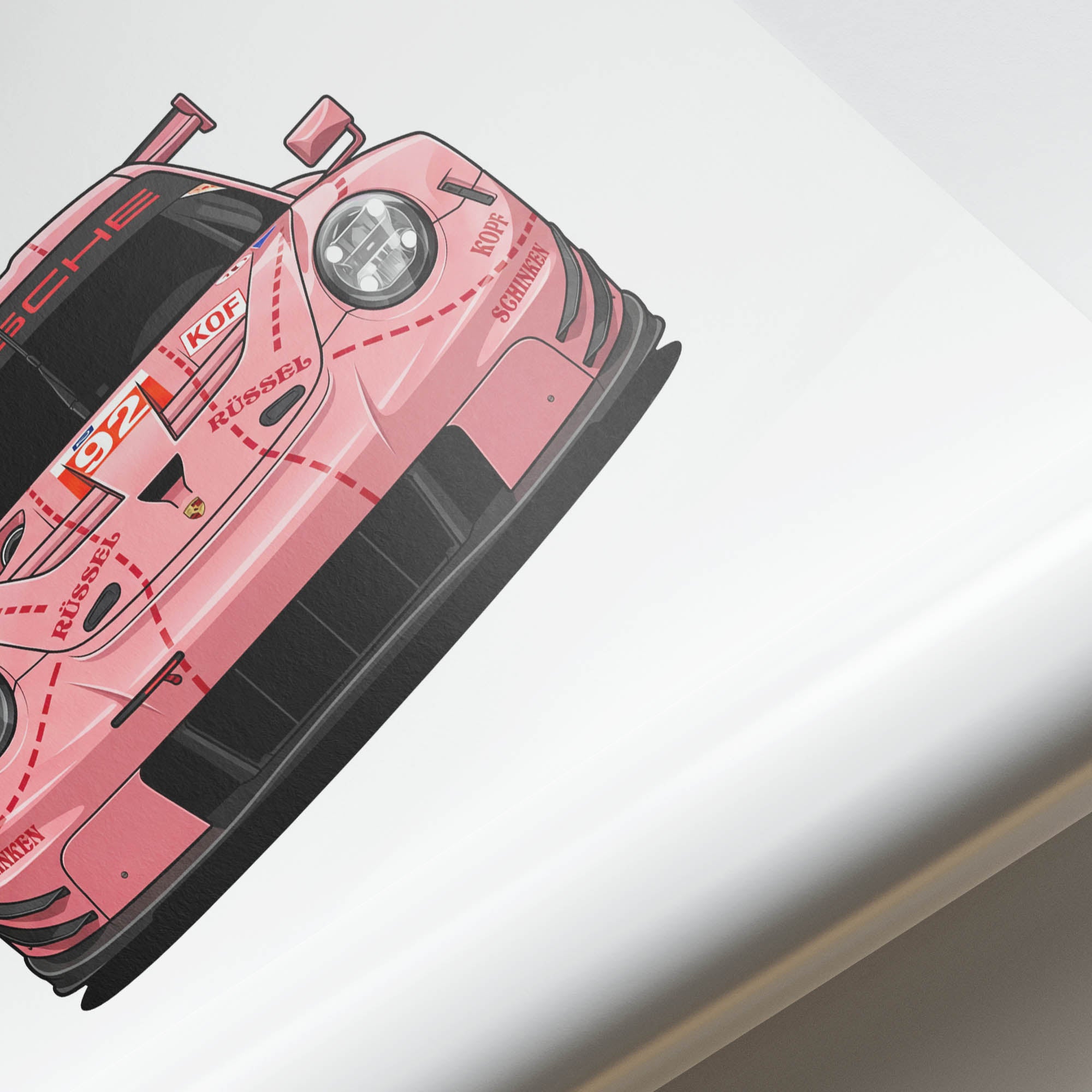 2018 Porsche 911 RSR – Car Print (Front)