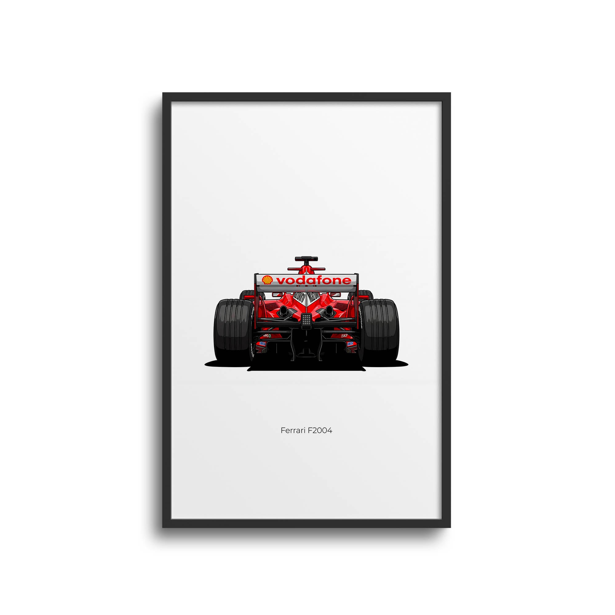 2004 Ferrari F2004 Michael Schumacher – Car Print (Back)