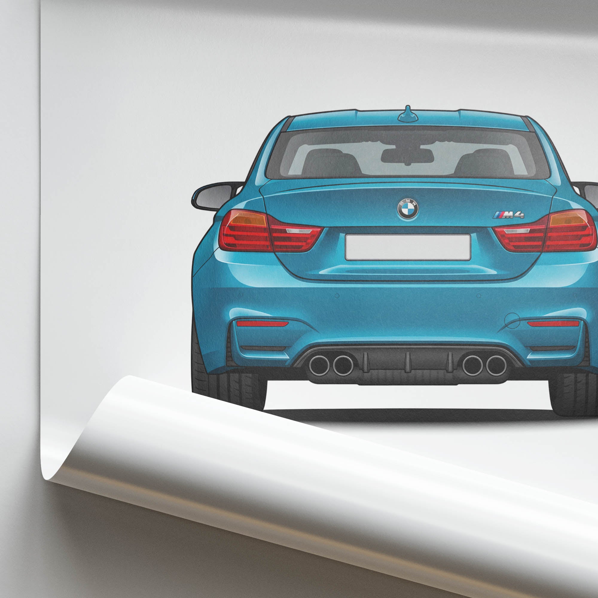 2015 BMW M4 Coupe F82 Yas Marina – Car Print