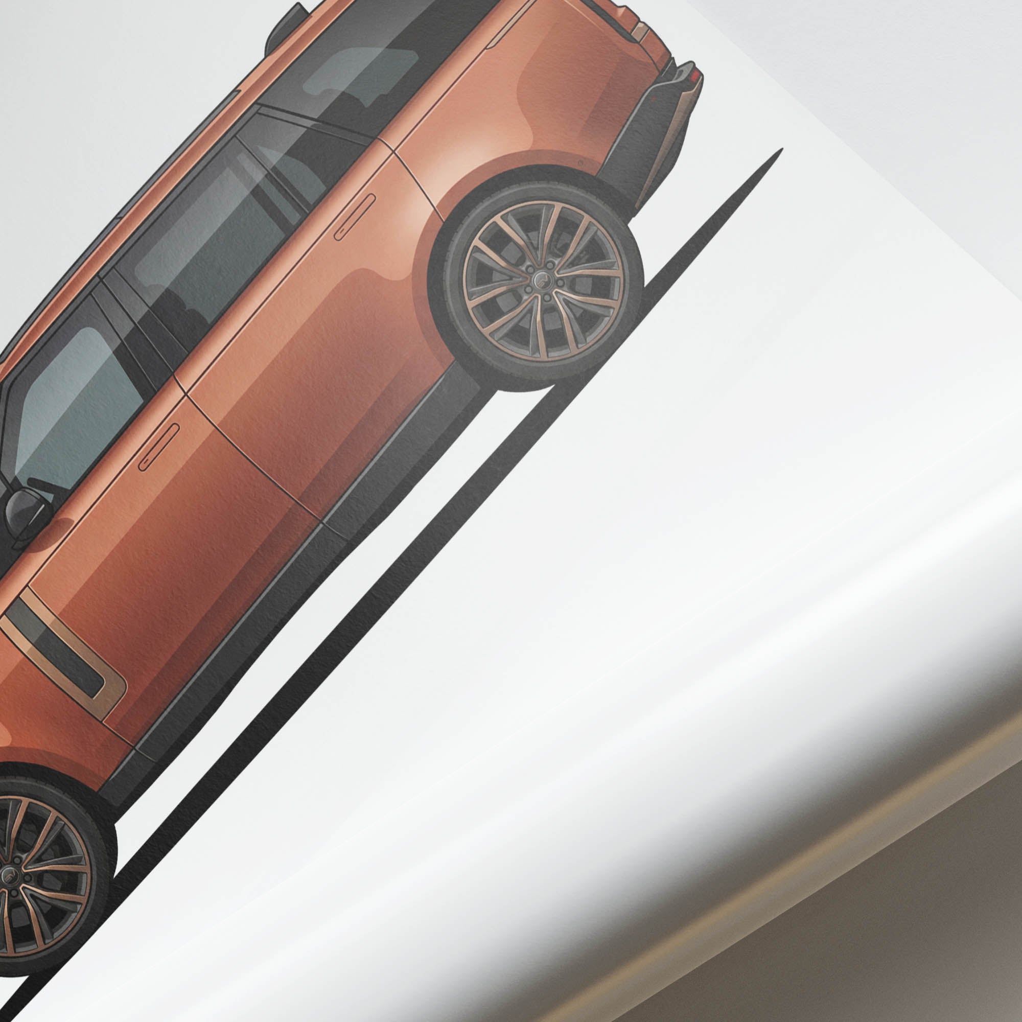2023 Range Rover SV Sunrise Copper Satin – Car Print (Side)