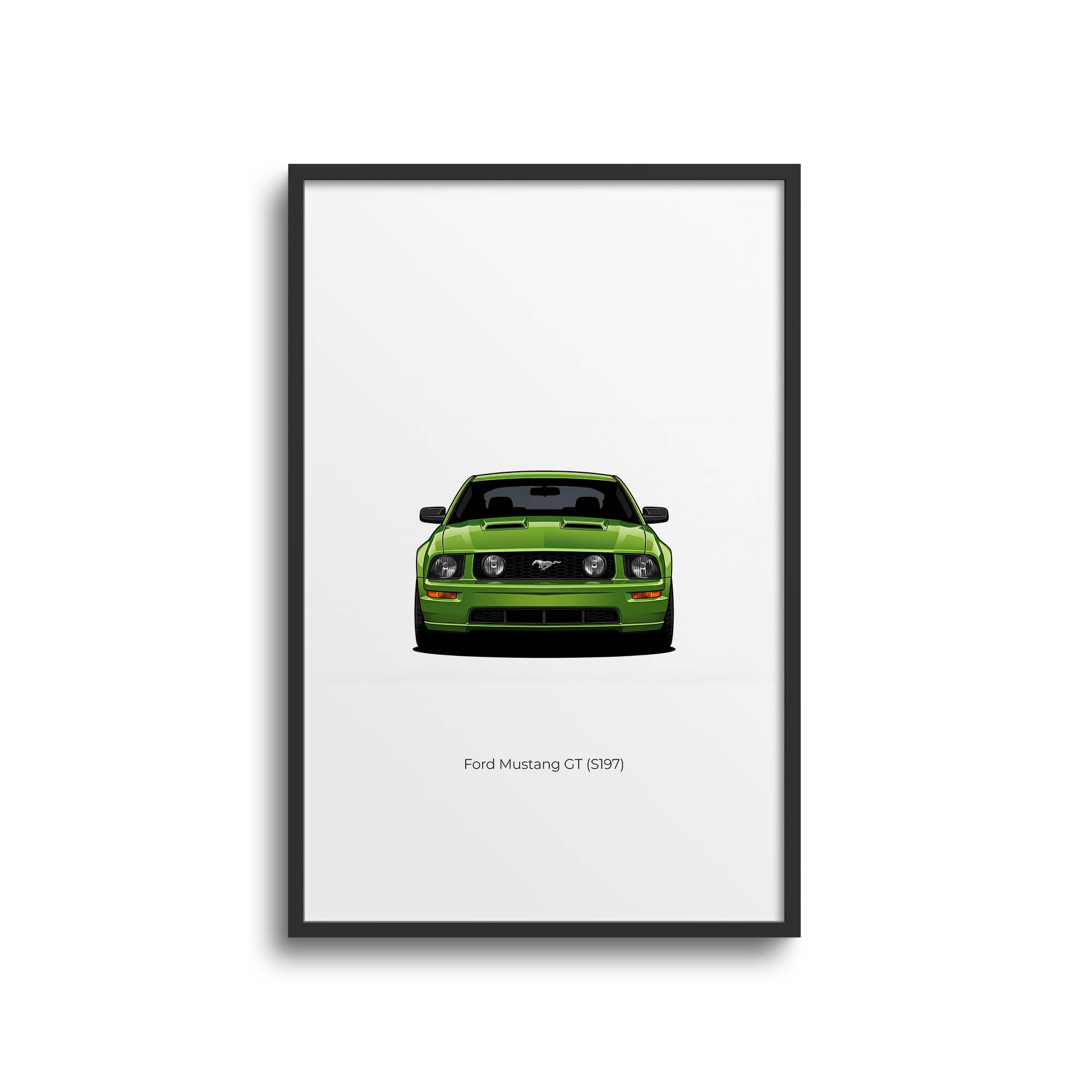 2005 Ford Mustang GT S197 Legend Lime – Car Print