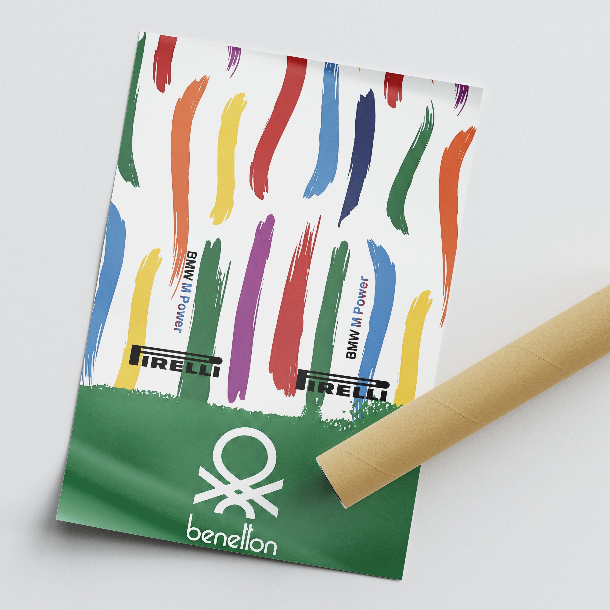 Benetton B186 Poster – 1986 Mexico Grand Prix Racing History Decor