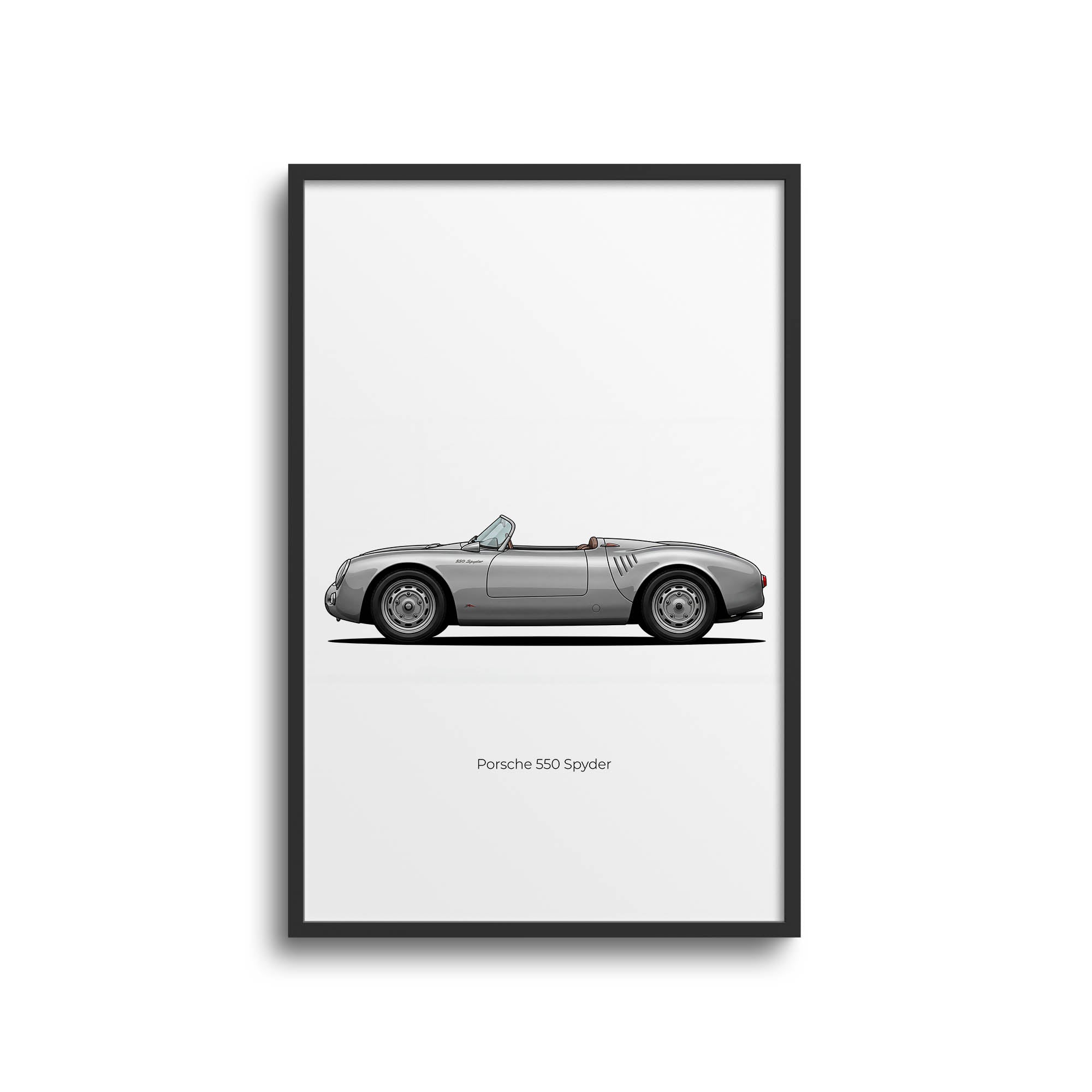 1955 Porsche 550 Spyder – Car Print (Side)