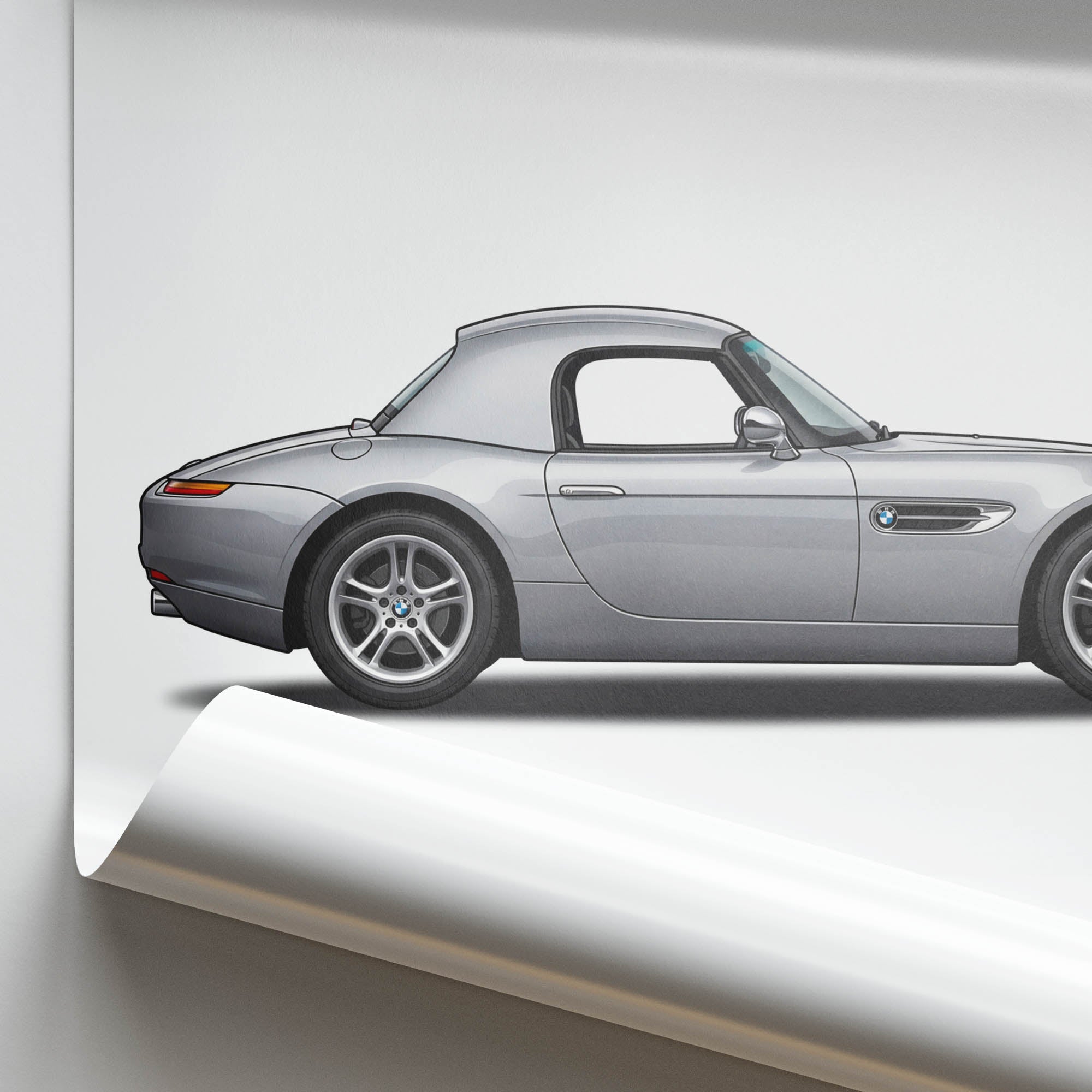 2000 BMW Z8 Titanium – Car Print (Side)