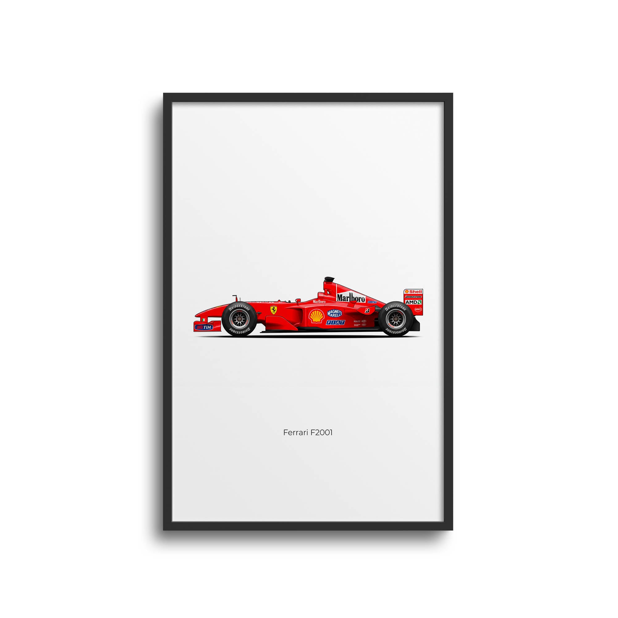 2001 Ferrari F2001 Michael Schumacher – Car Print