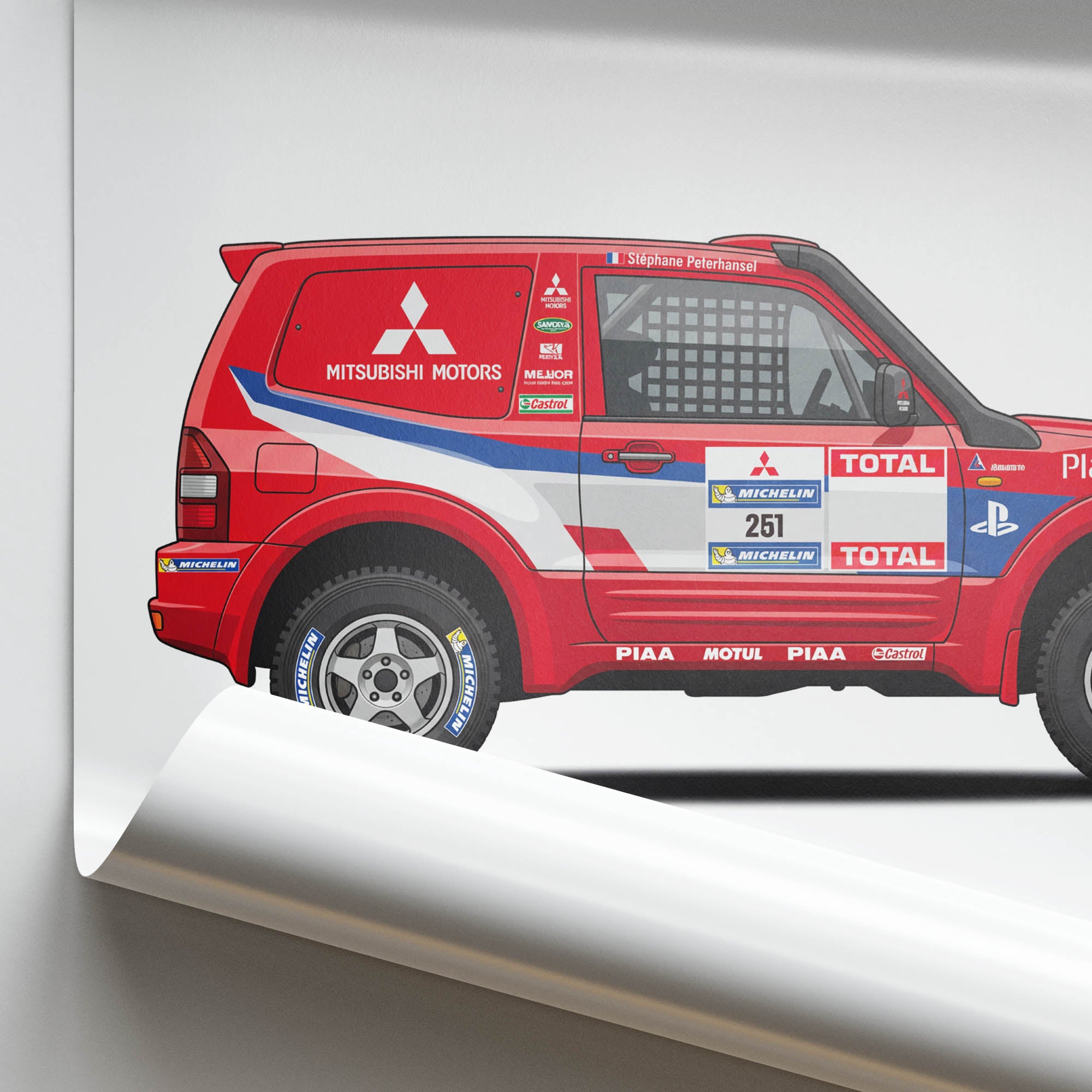 2004 Mitsubishi Pajero Evolution St Phane – Car Print