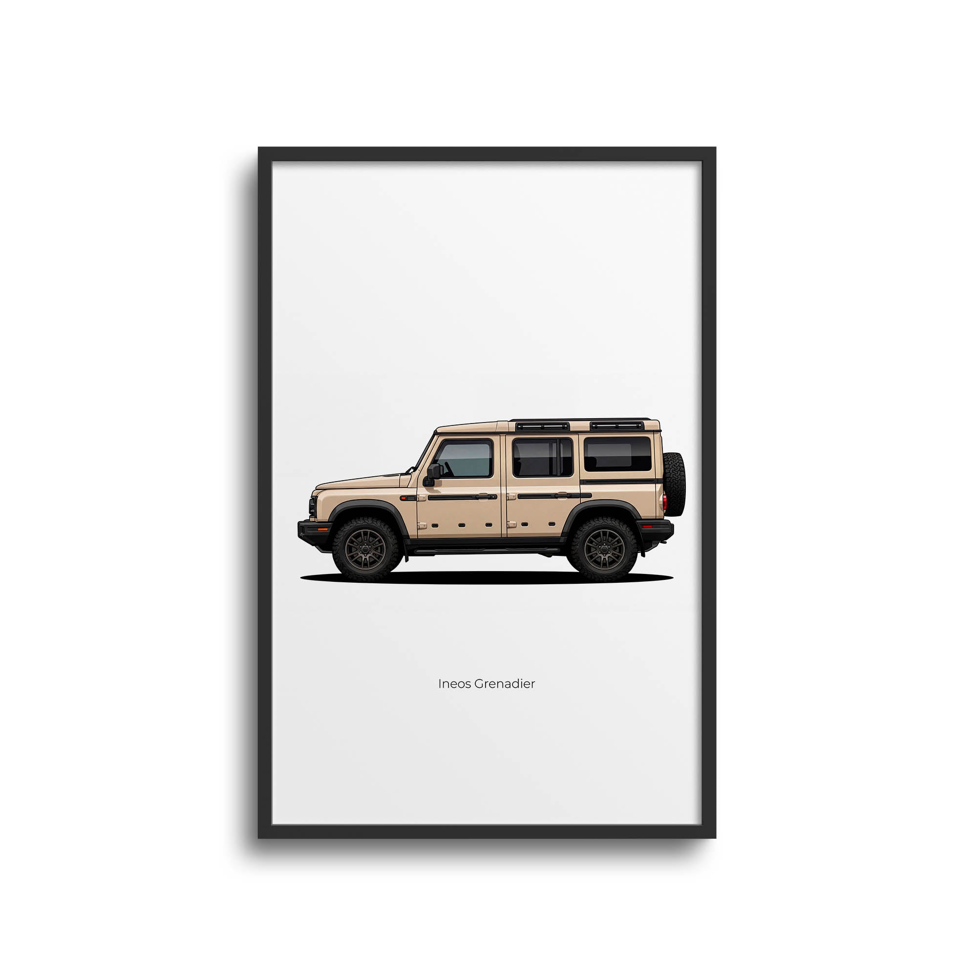 2024 Ineos Grenadier Magic Mushroom – Car Print (Side)