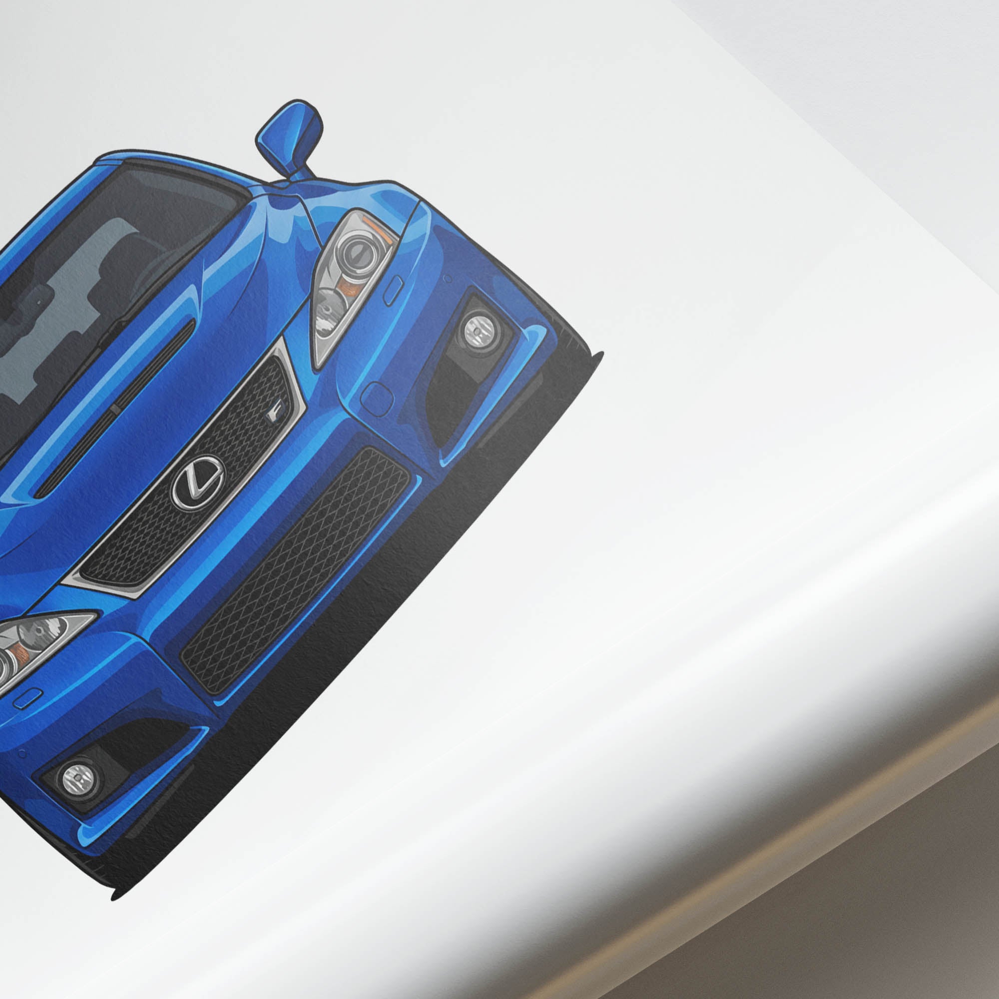 2010 Lexus Is F Ultrasonic – Car Print (Front)
