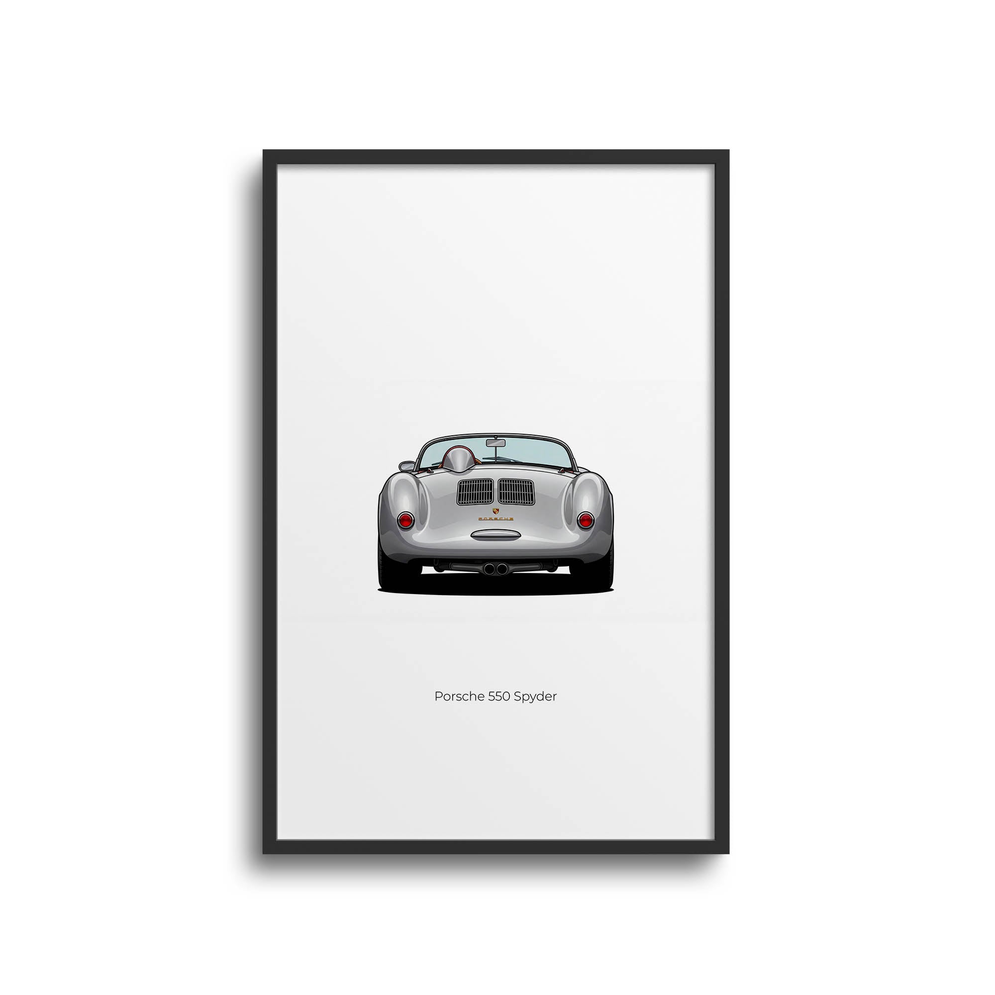 1955 Porsche 550 Spyder – Car Print (Back)