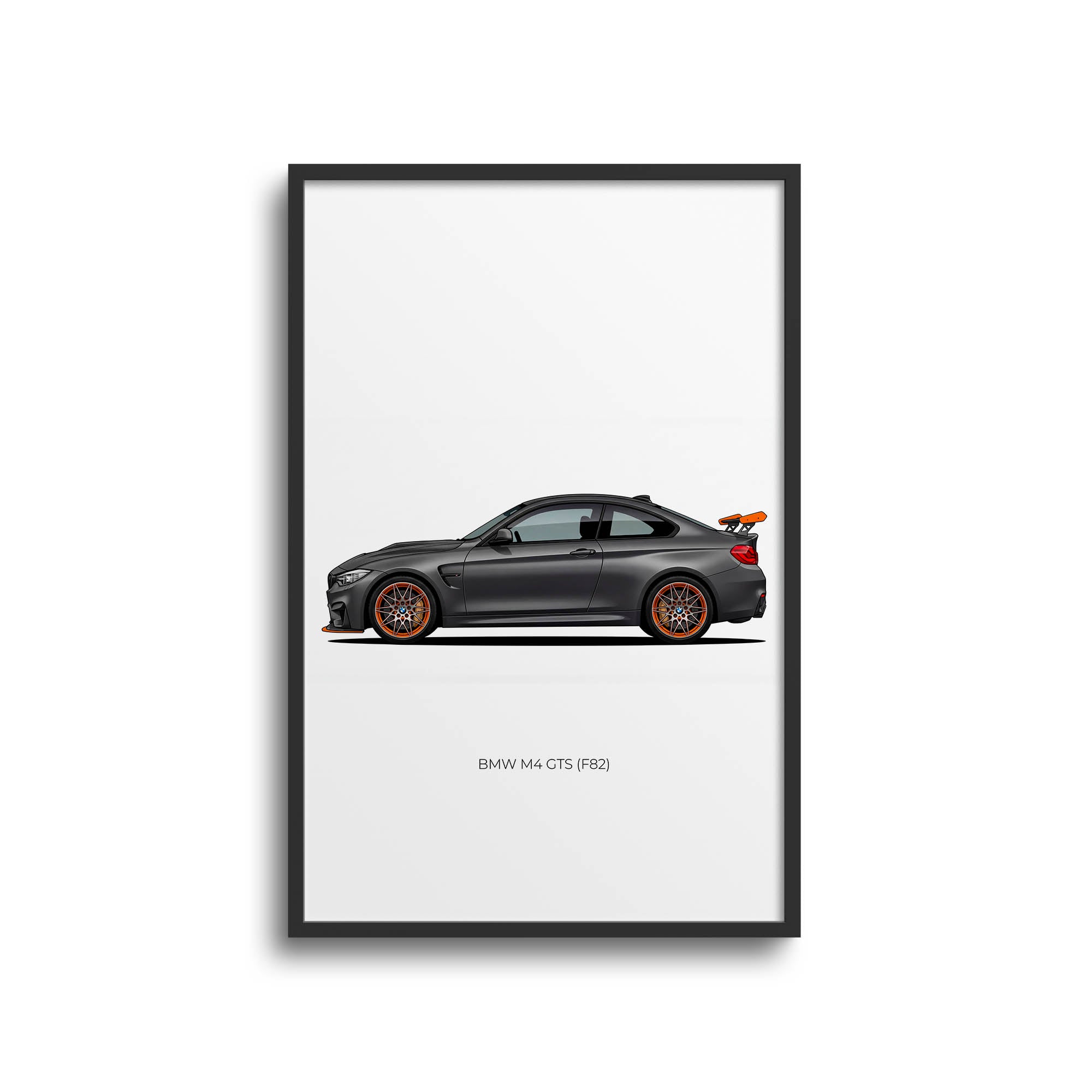 2016 BMW M4 Gts F82 Frozen – Car Print