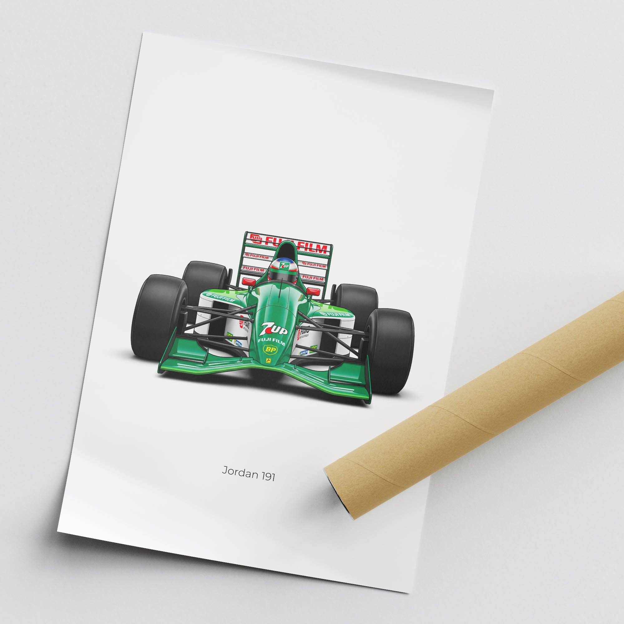 1991 Jordan 191 Bertrand Gachot 7UP – Car Print
