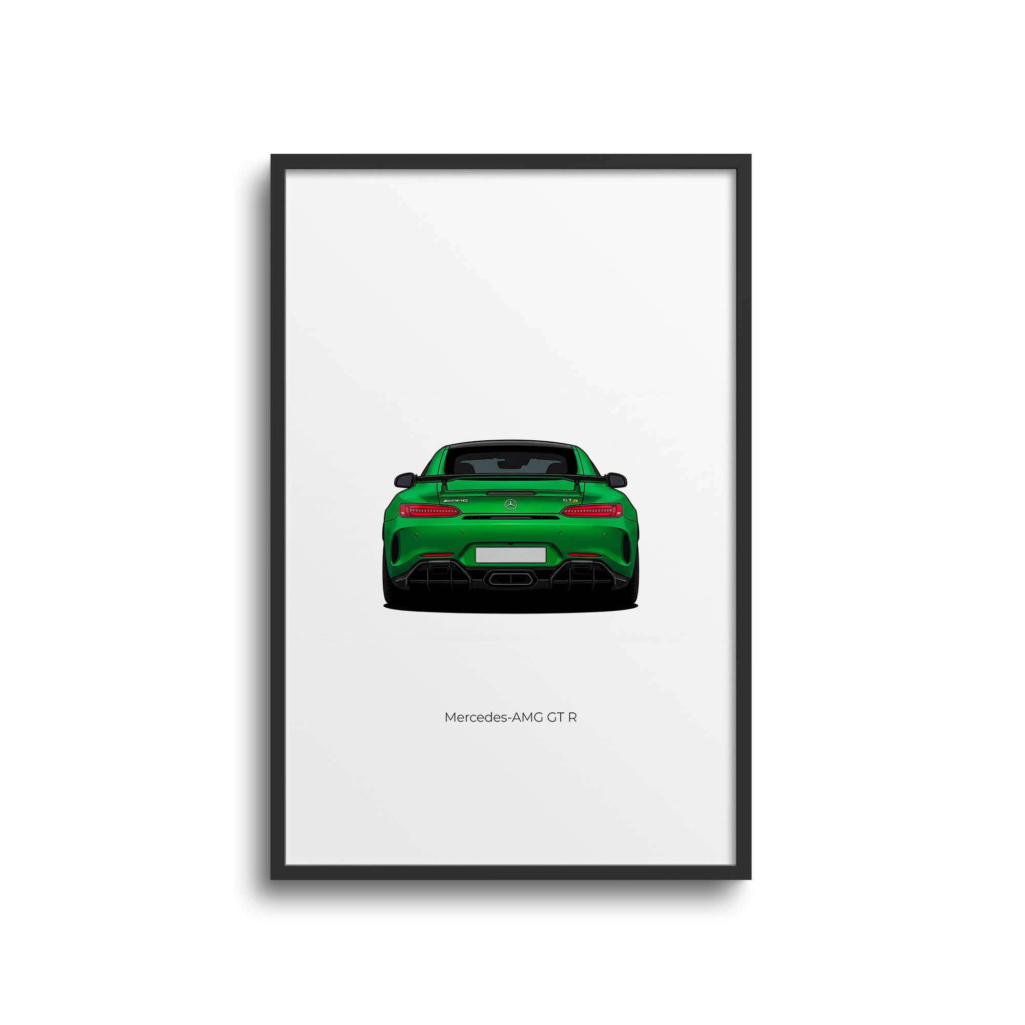 Mercedes AMG GT R Poster – 2017 Green Hell Magno Sports Car Print